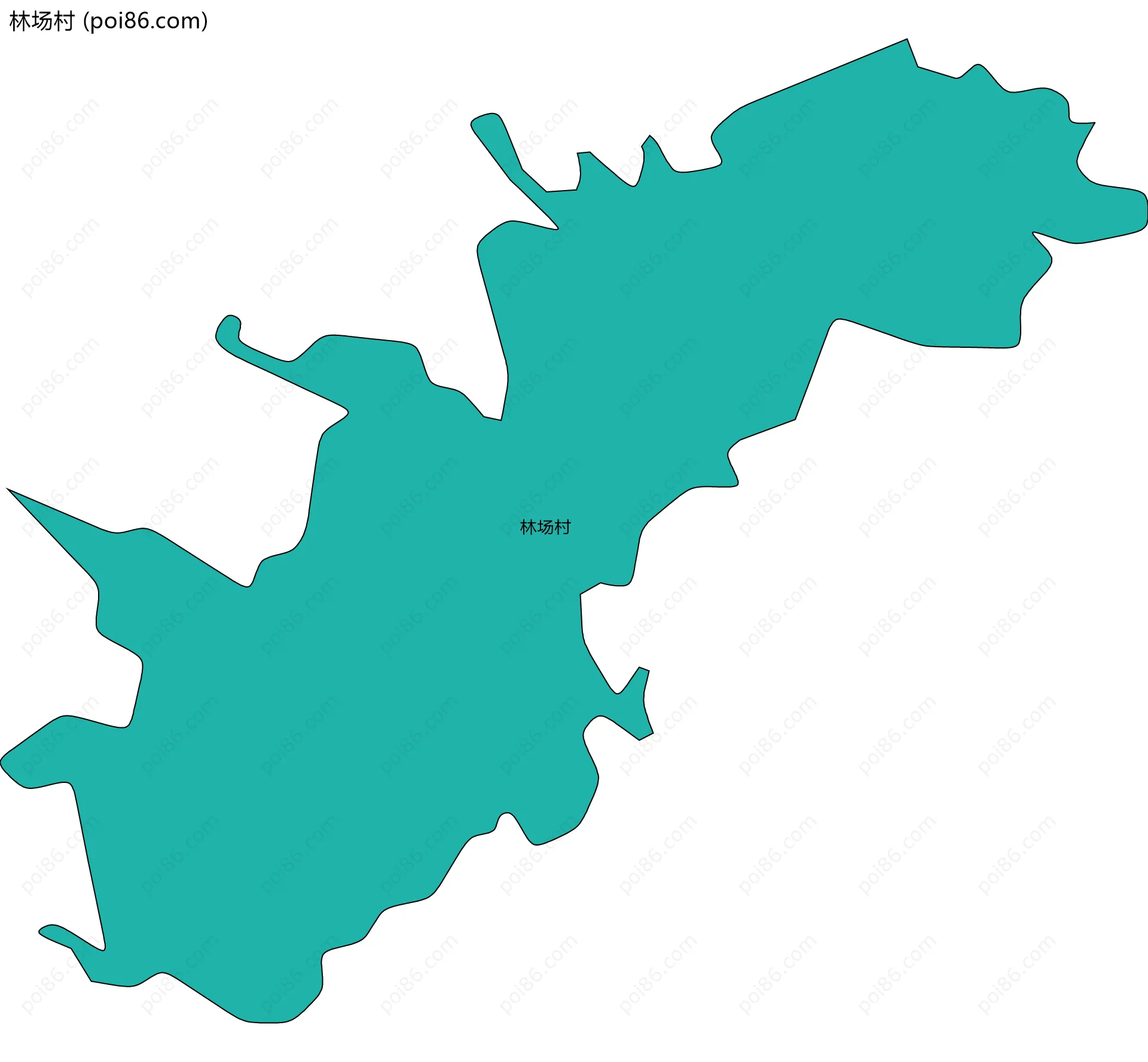 林场村边界地图