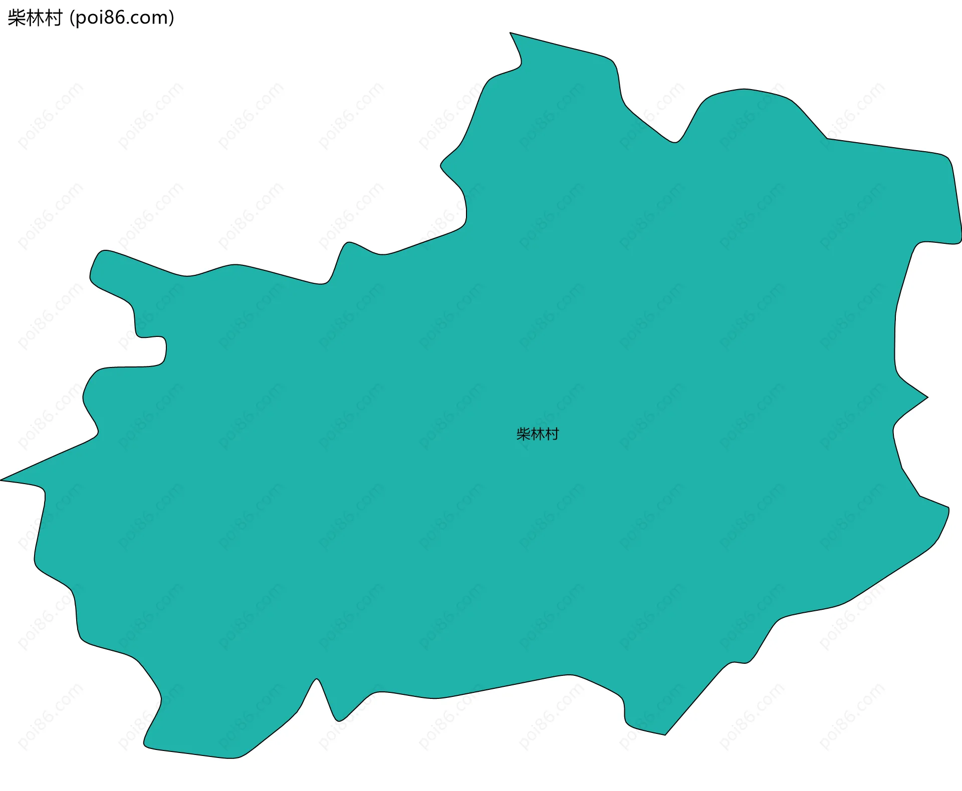 柴林村边界地图
