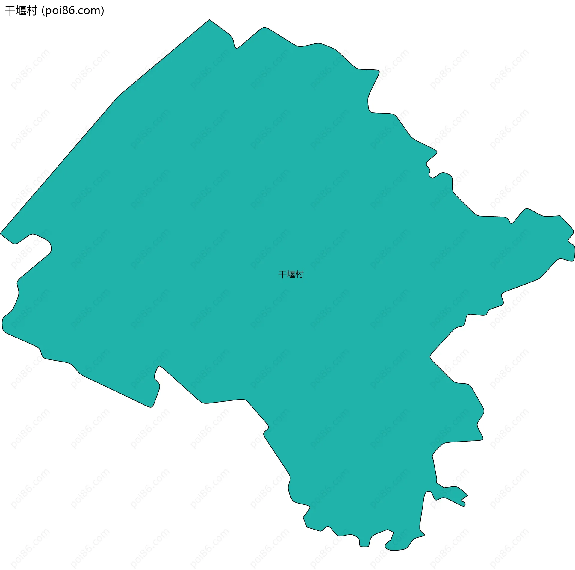 干堰村边界地图