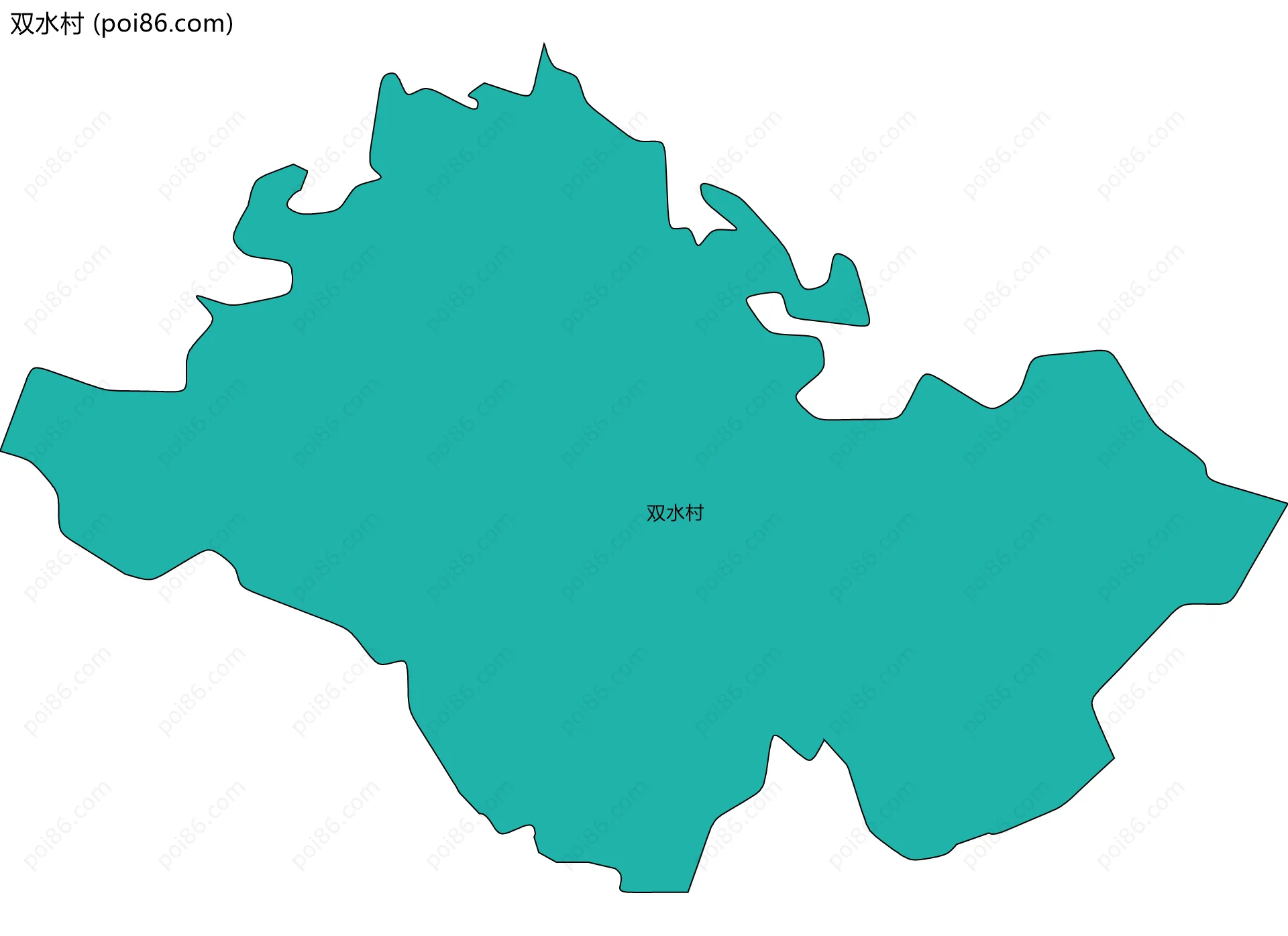 双水村边界地图