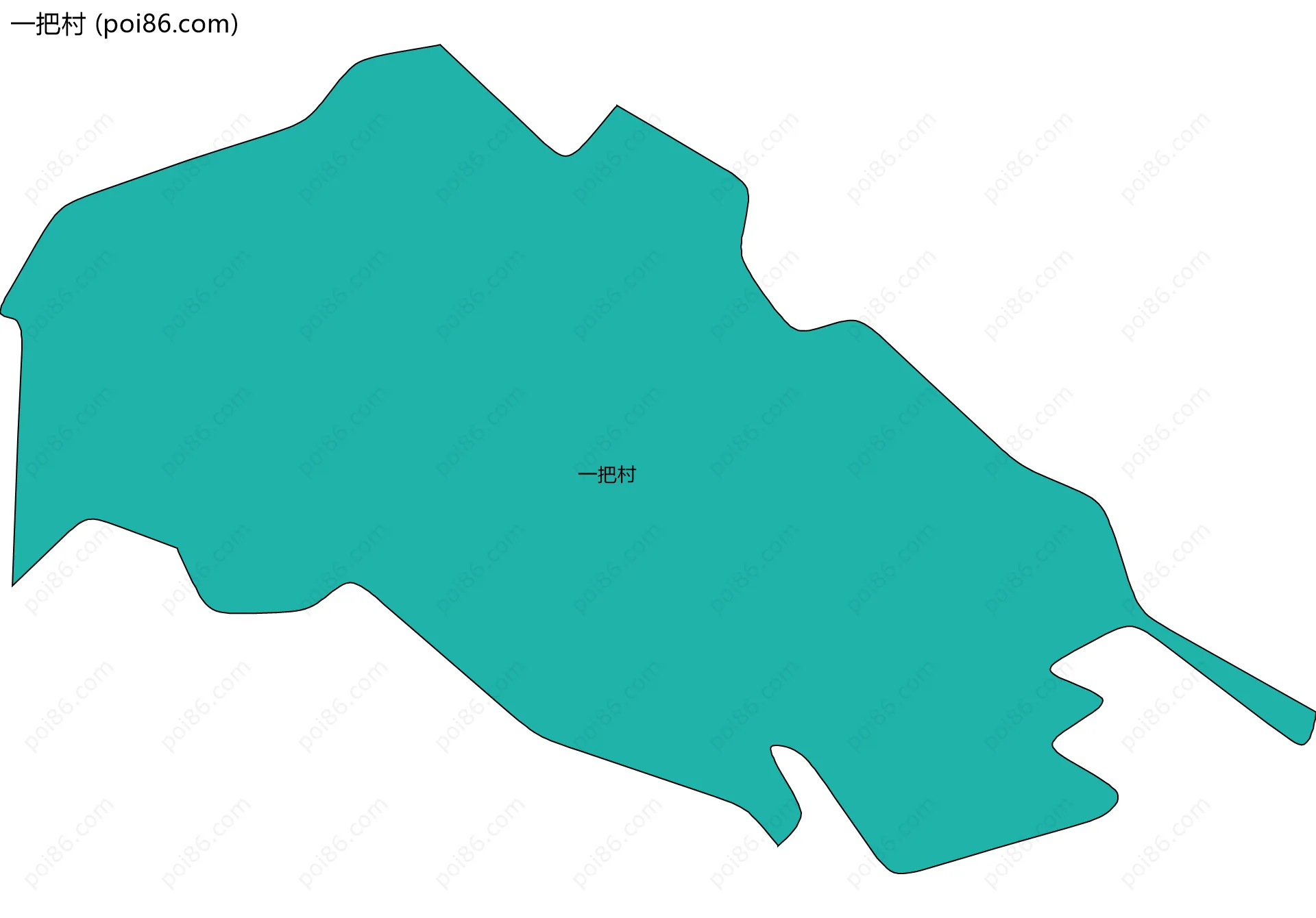 一把村边界地图