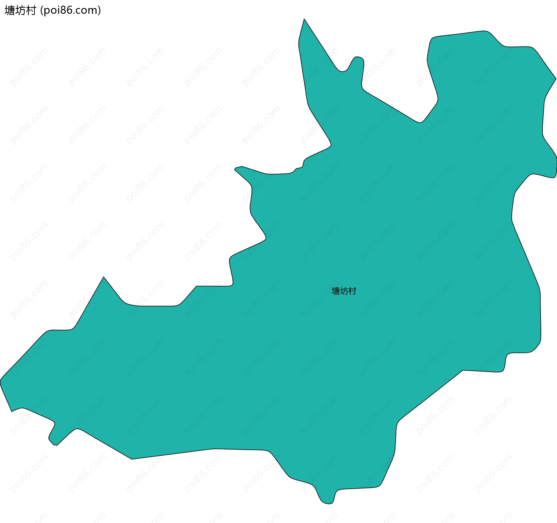 塘坊村边界地图