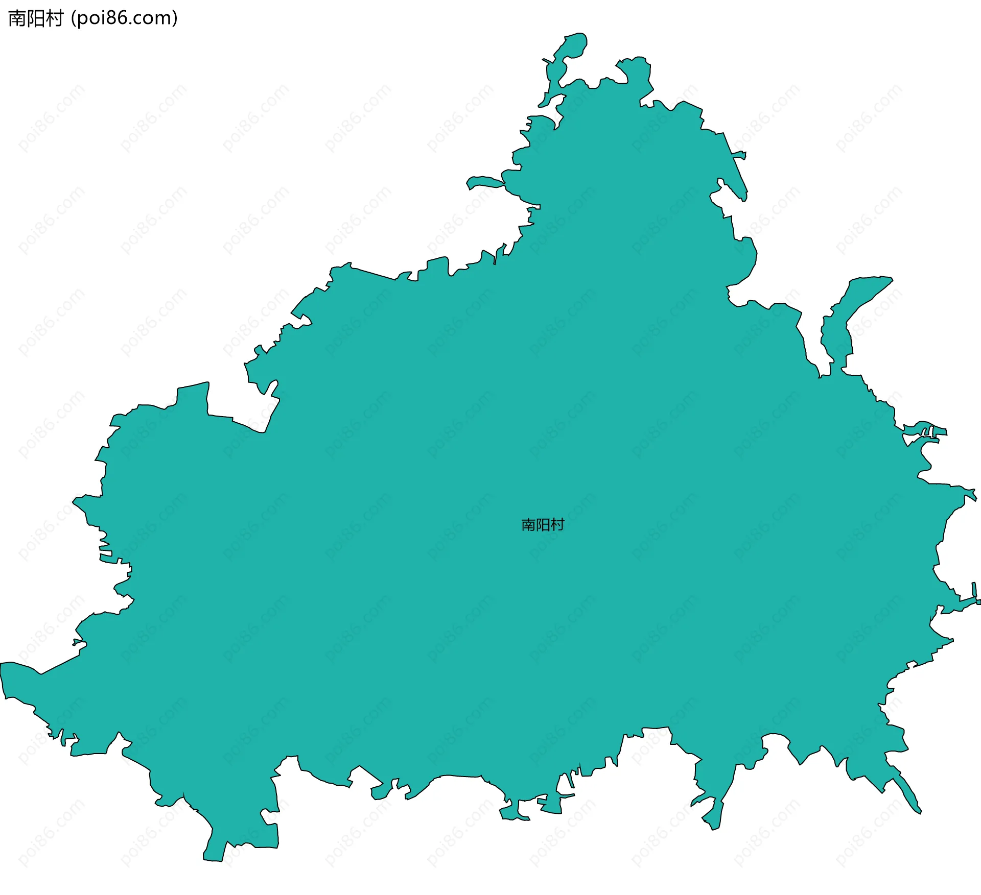 南阳村边界地图