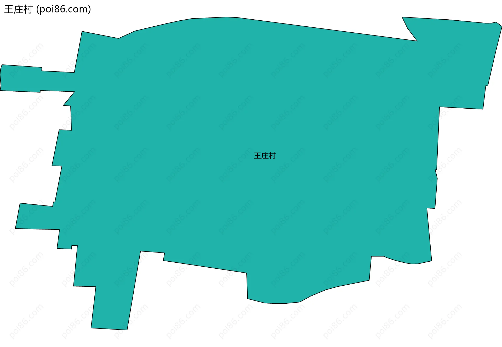 王庄村边界地图