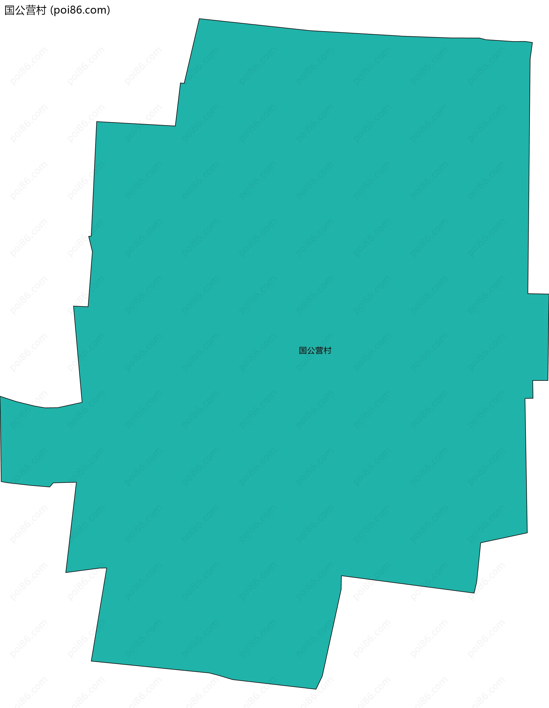 国公营村边界地图