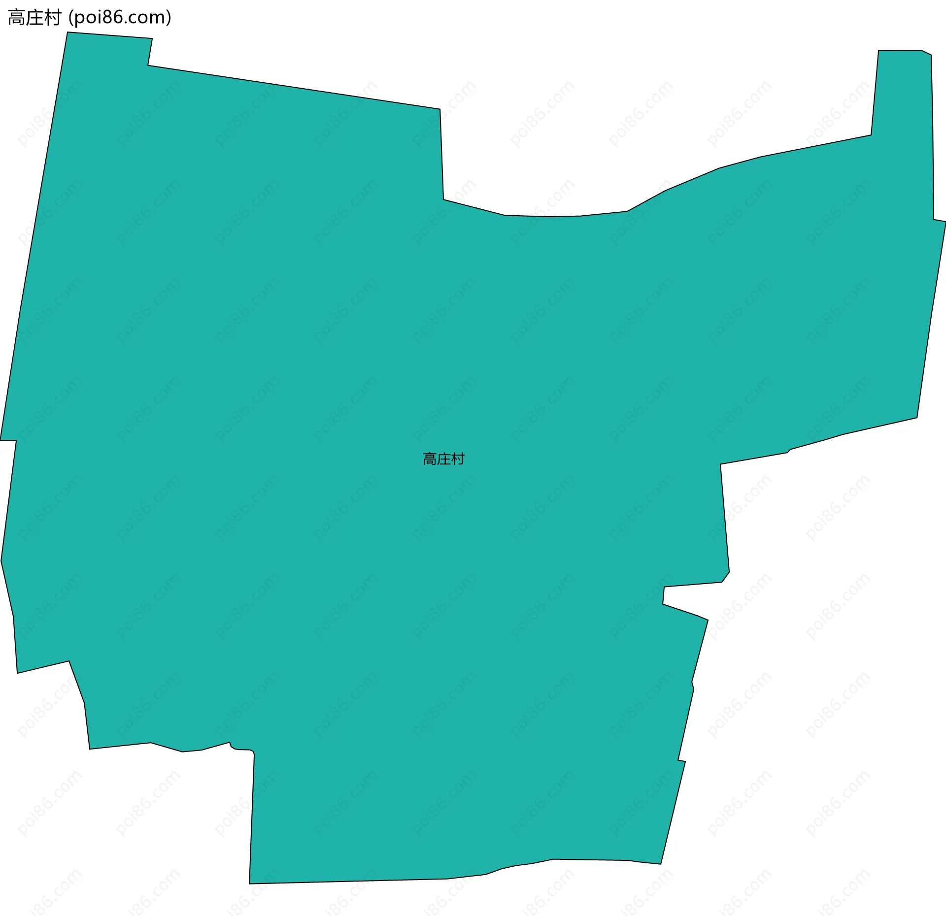 高庄村边界地图