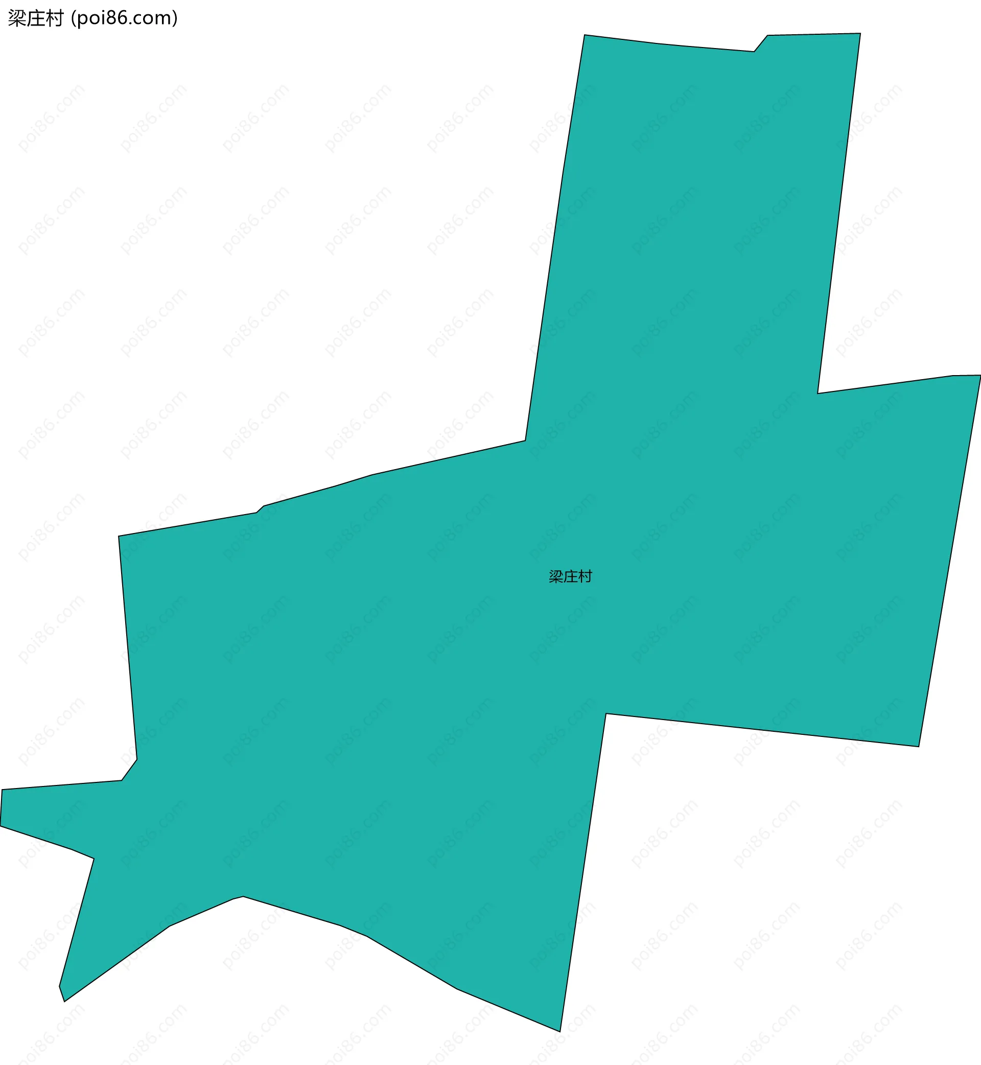 梁庄村边界地图