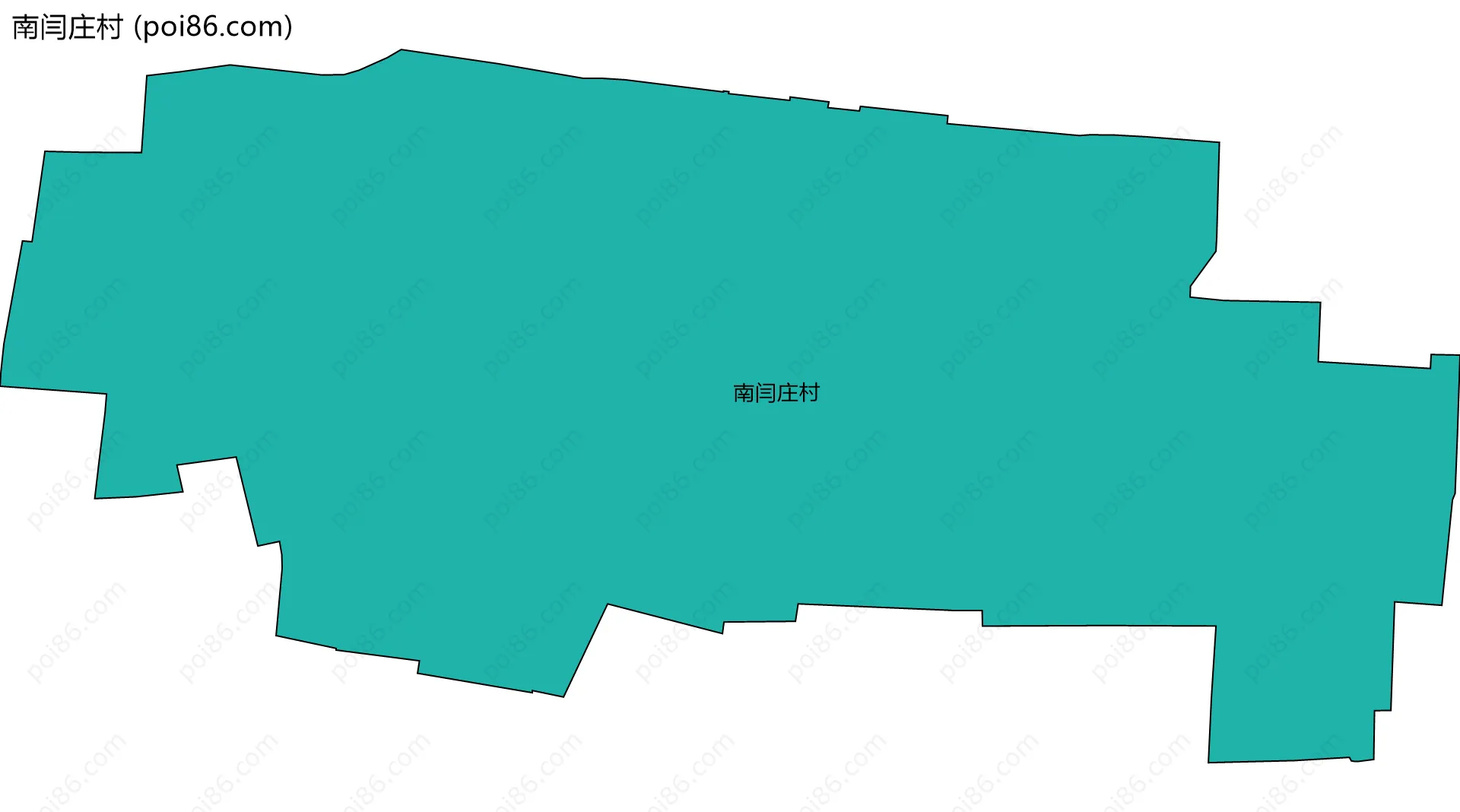 南闫庄村边界地图