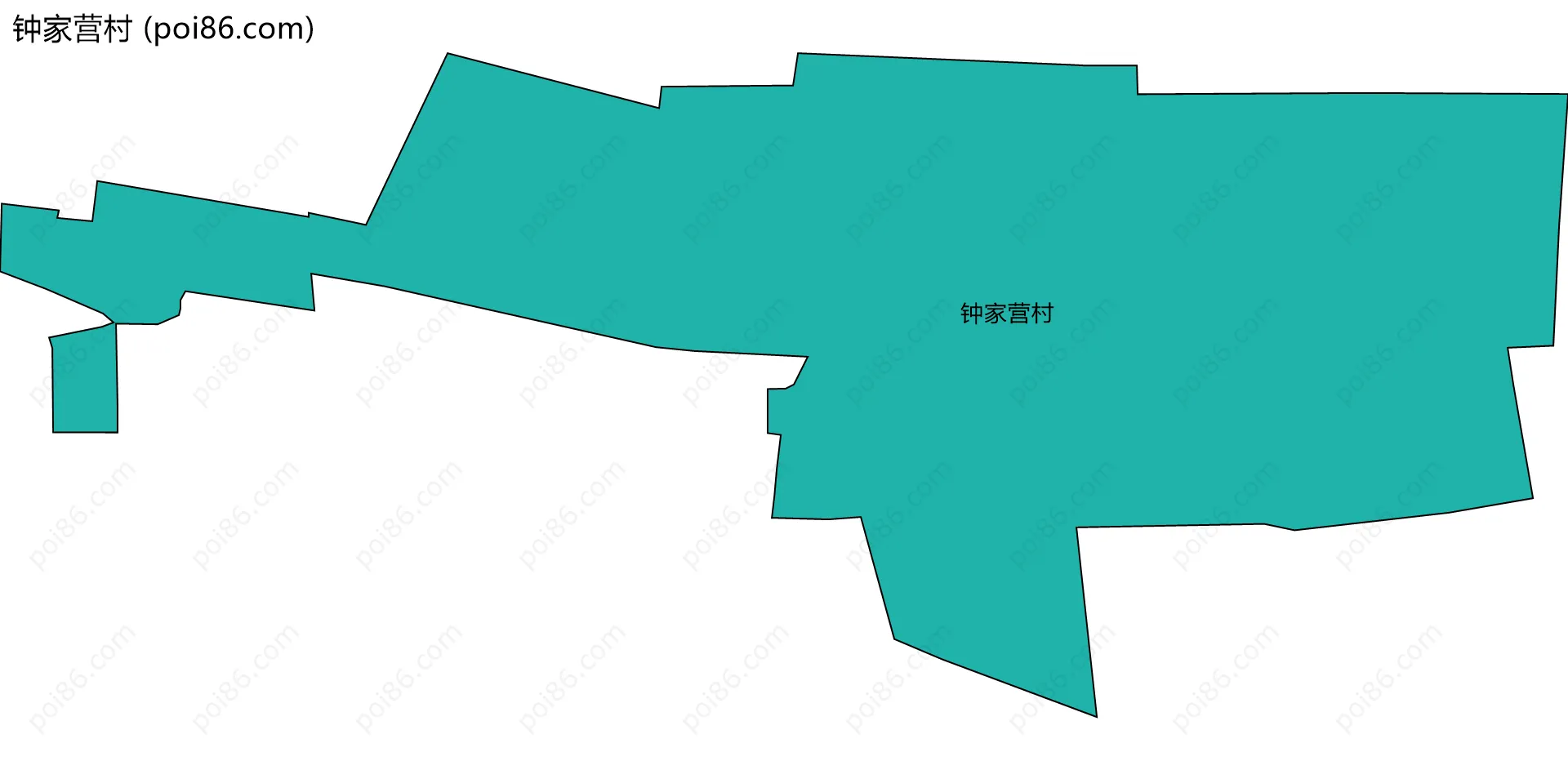 钟家营村边界地图