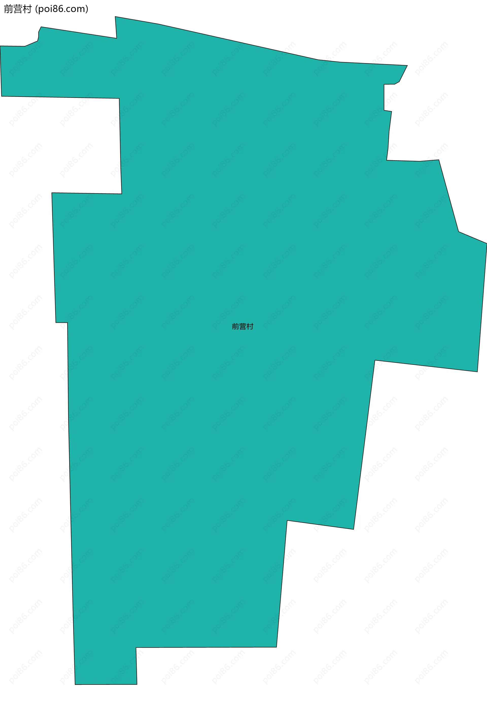 前营村边界地图