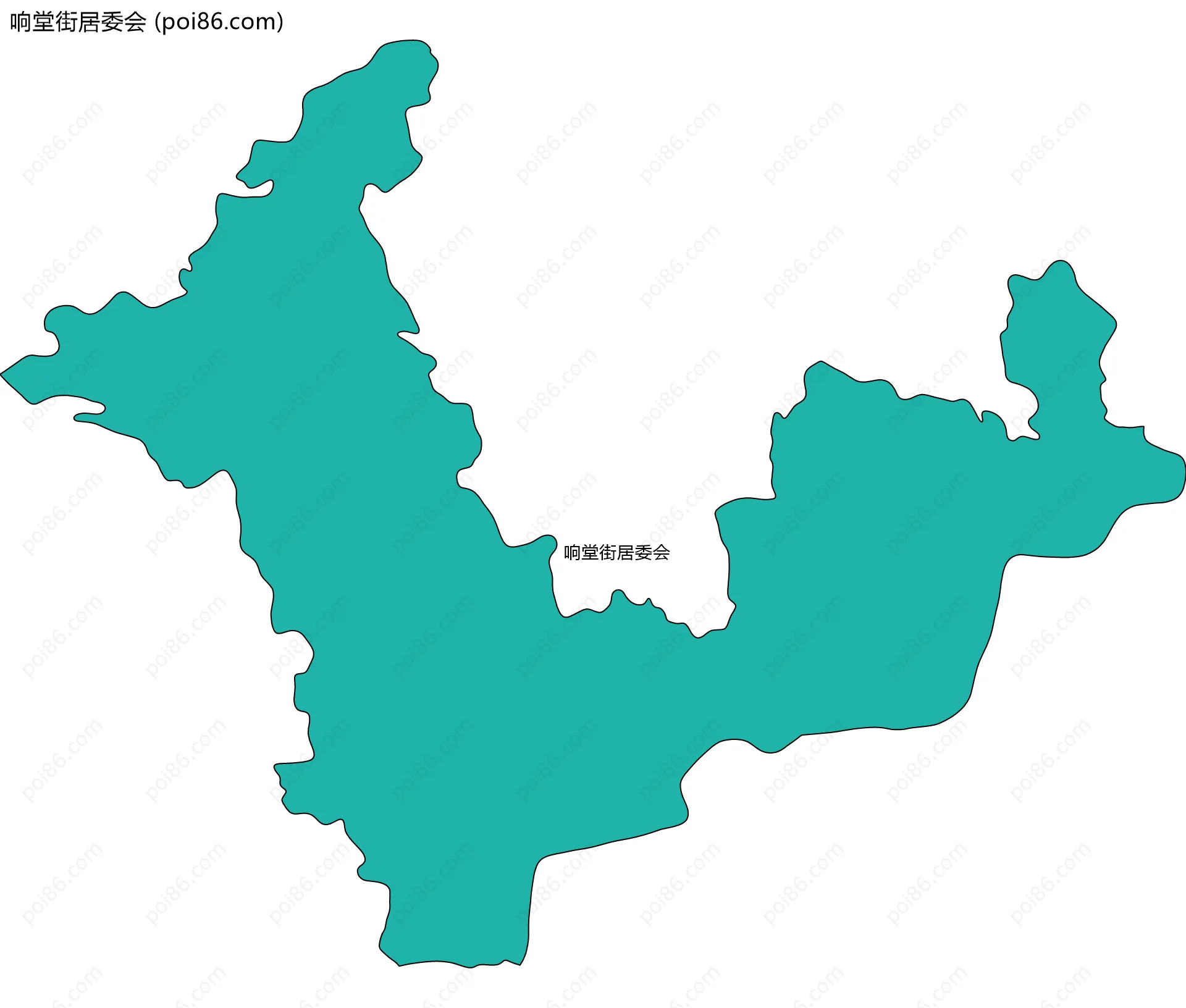 响堂街居委会边界地图