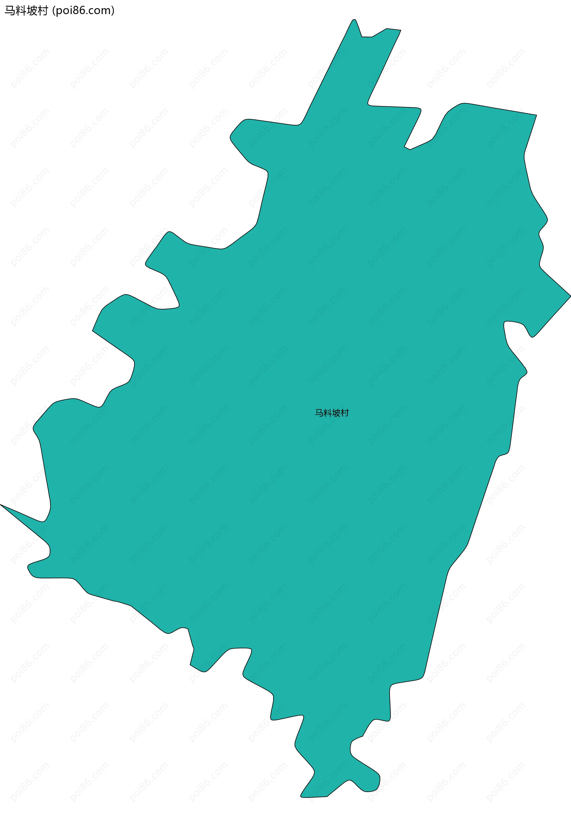 马料坡村边界地图