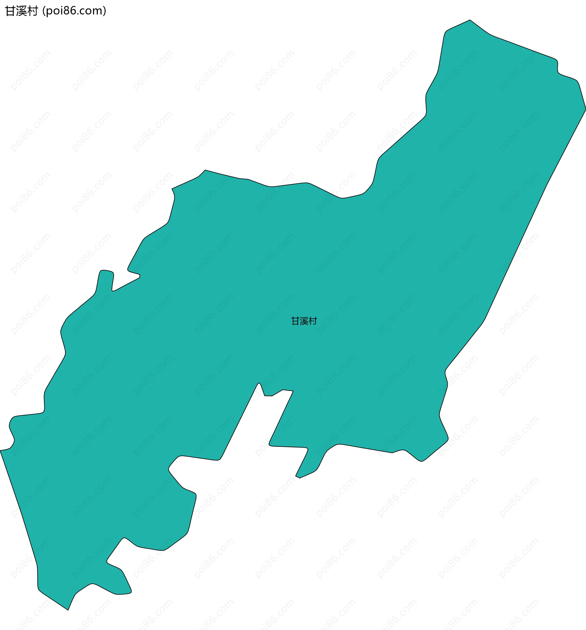 甘溪村边界地图