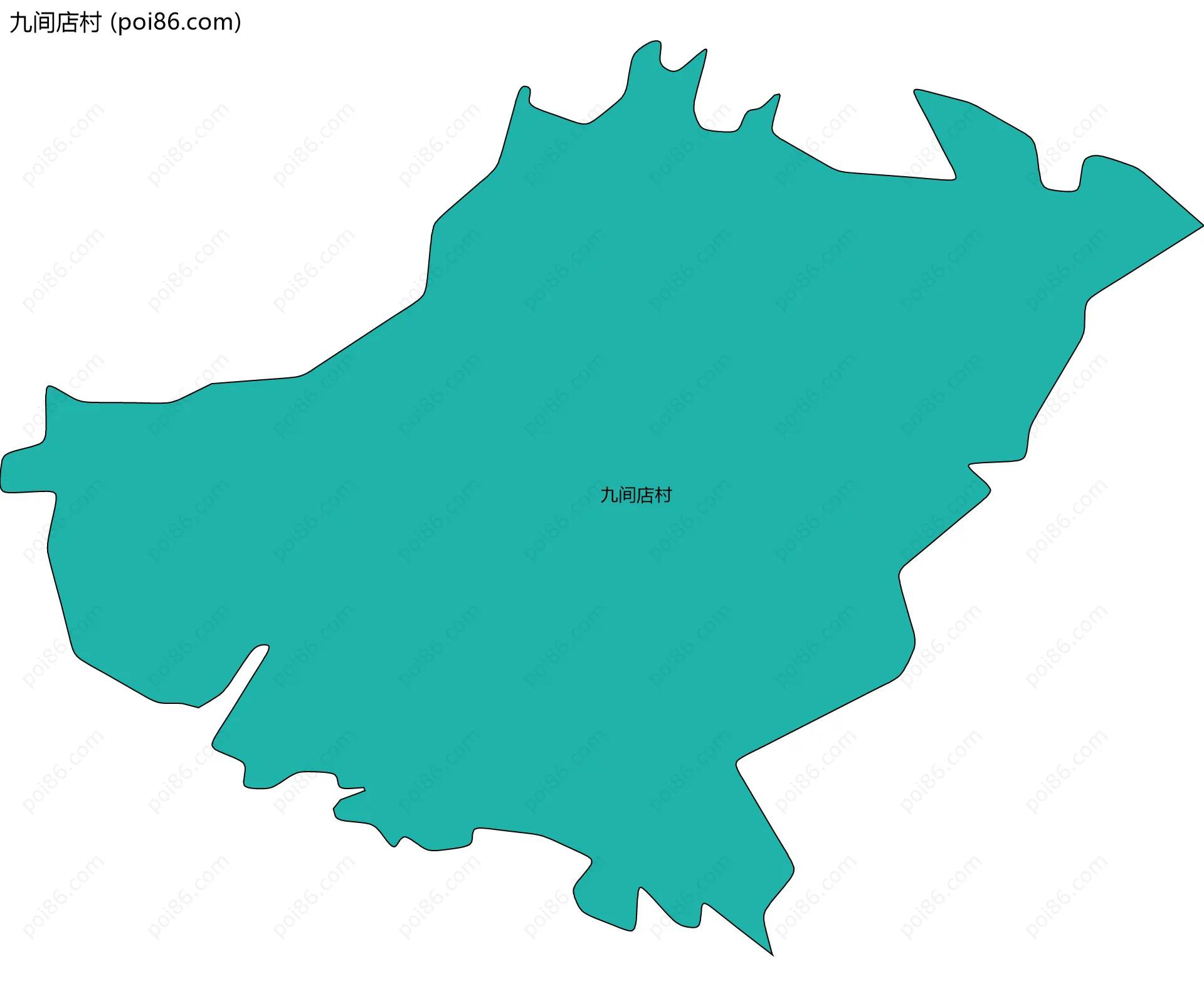 九间店村边界地图