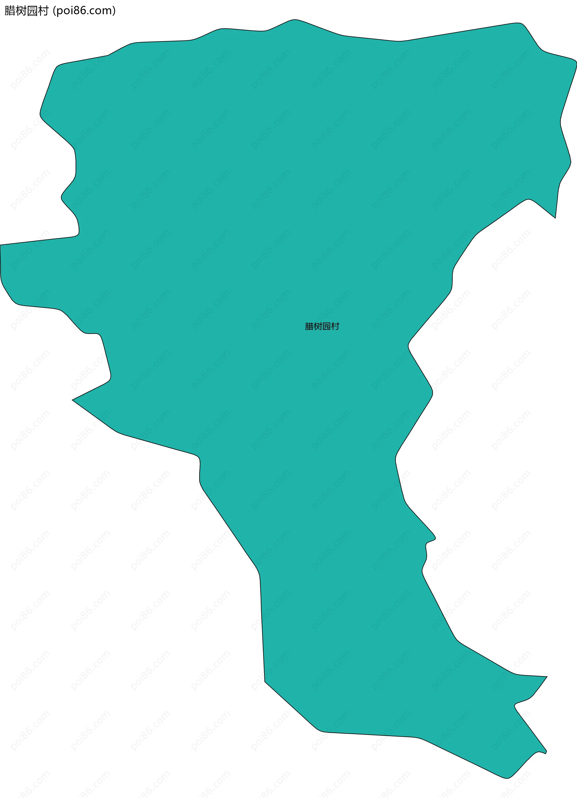 腊树园村边界地图