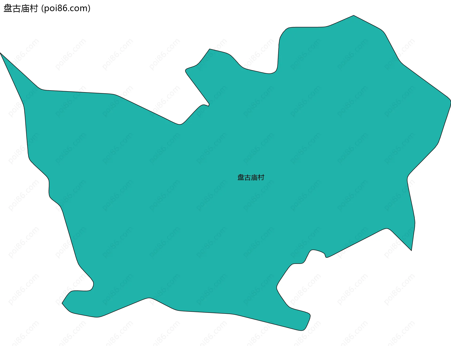 盘古庙村边界地图