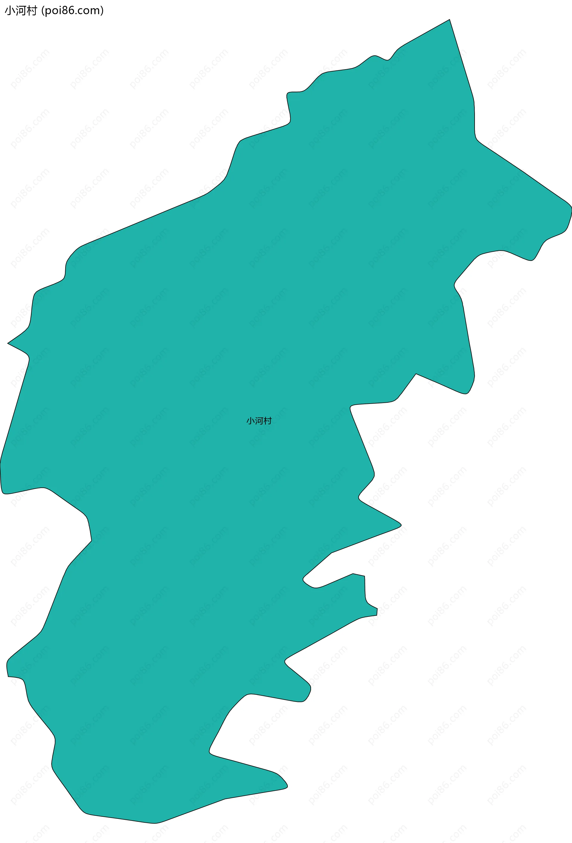 小河村边界地图