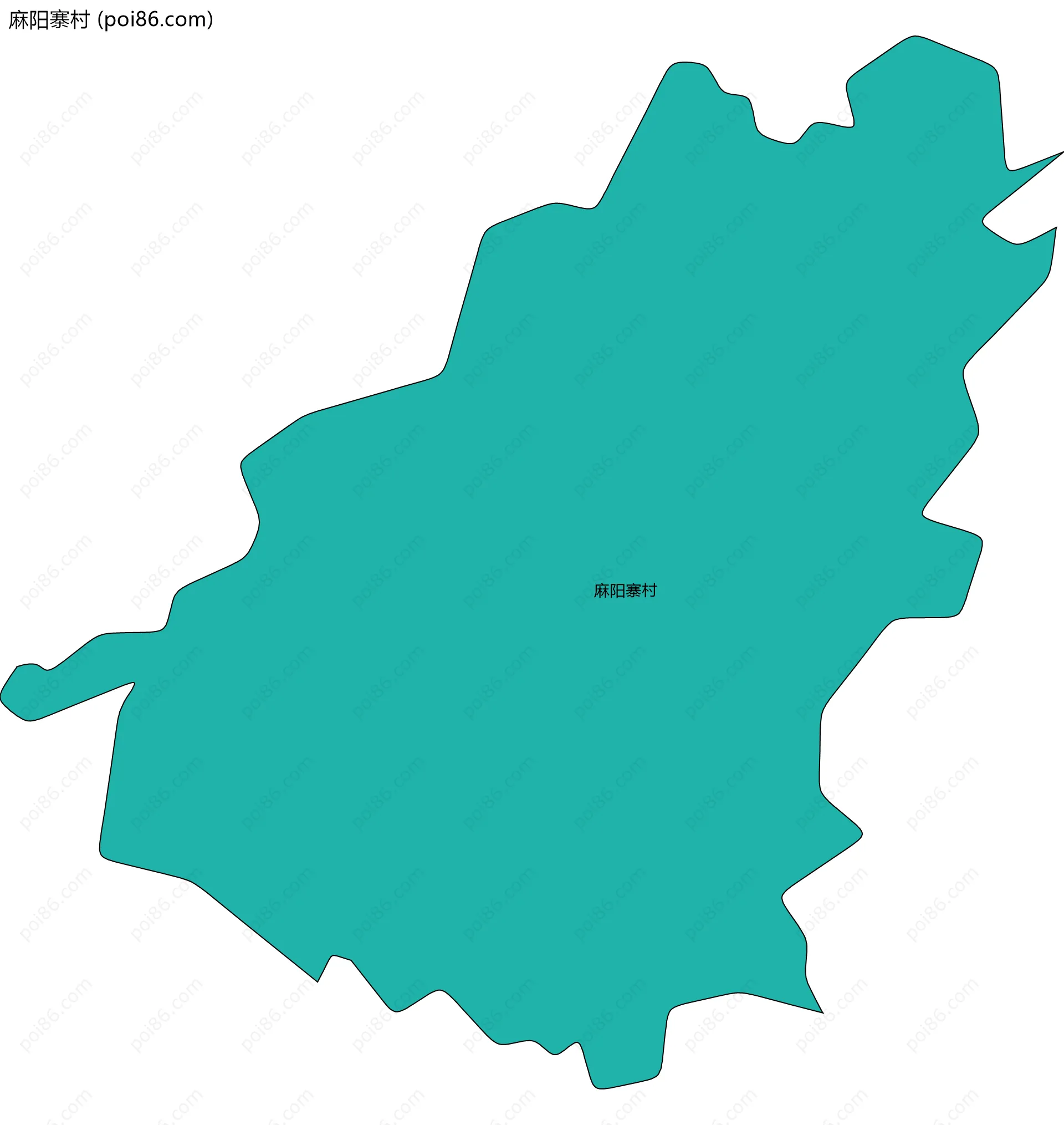 麻阳寨村边界地图