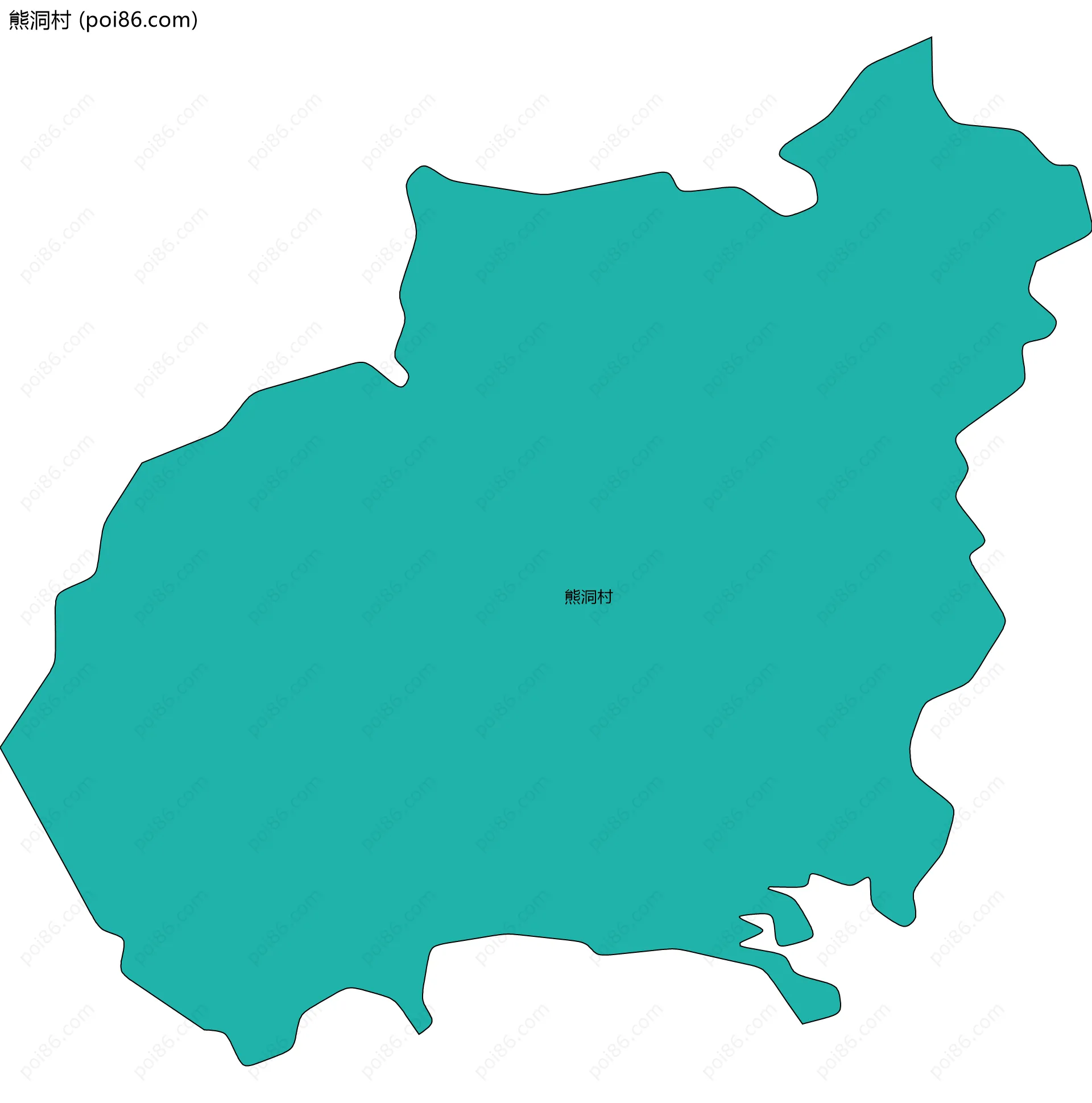 熊洞村边界地图