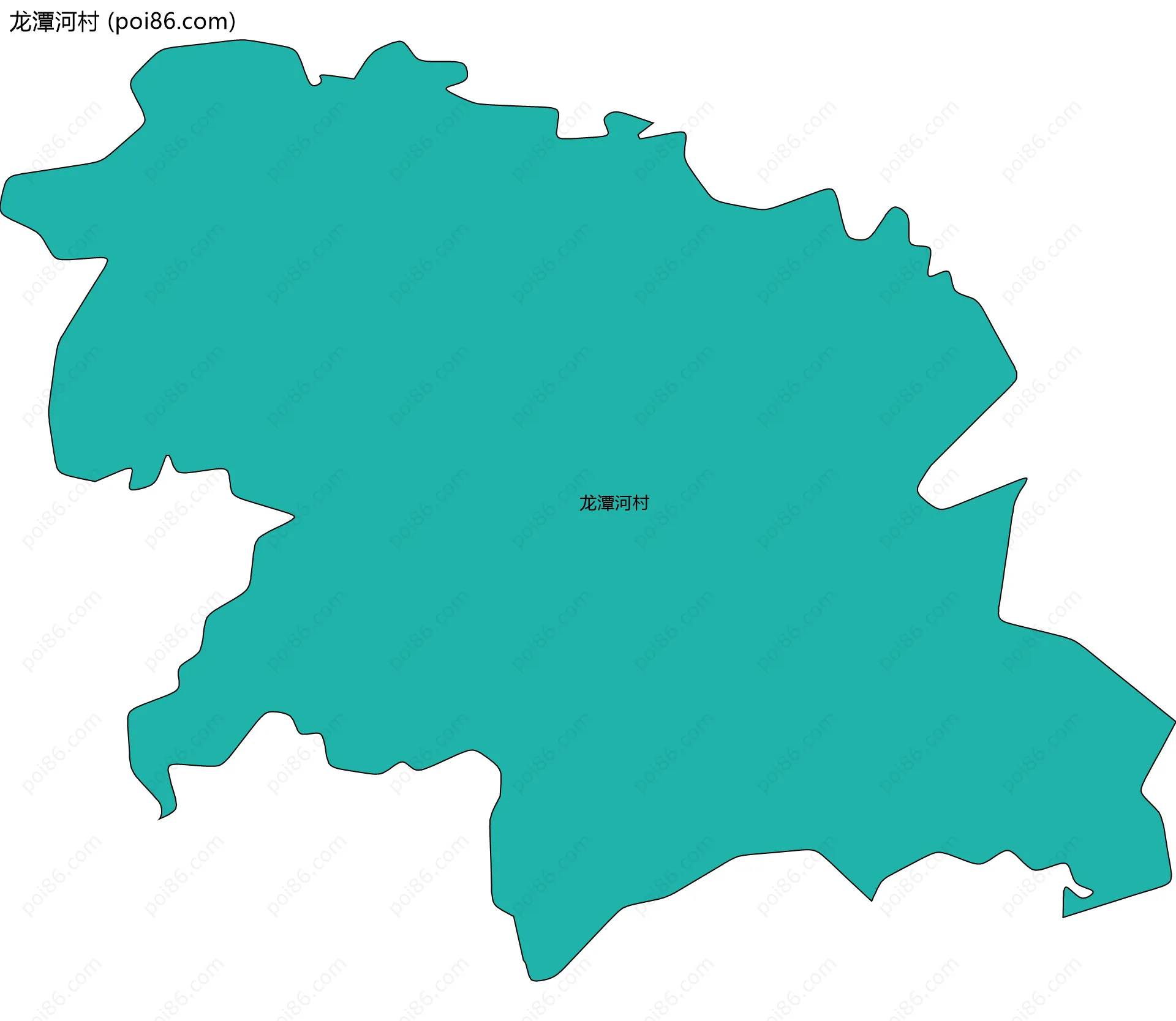 龙潭河村边界地图