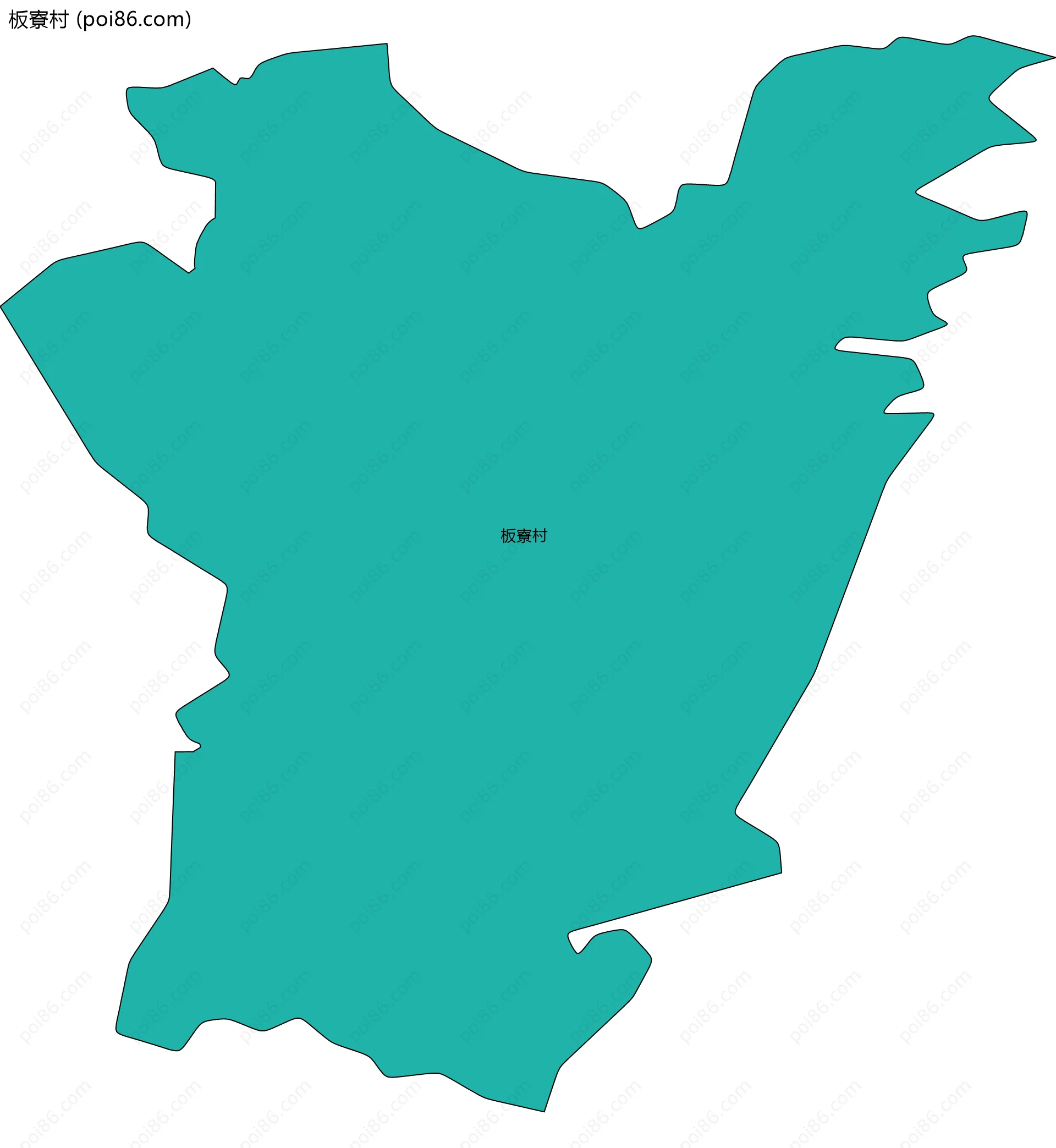 板寮村边界地图