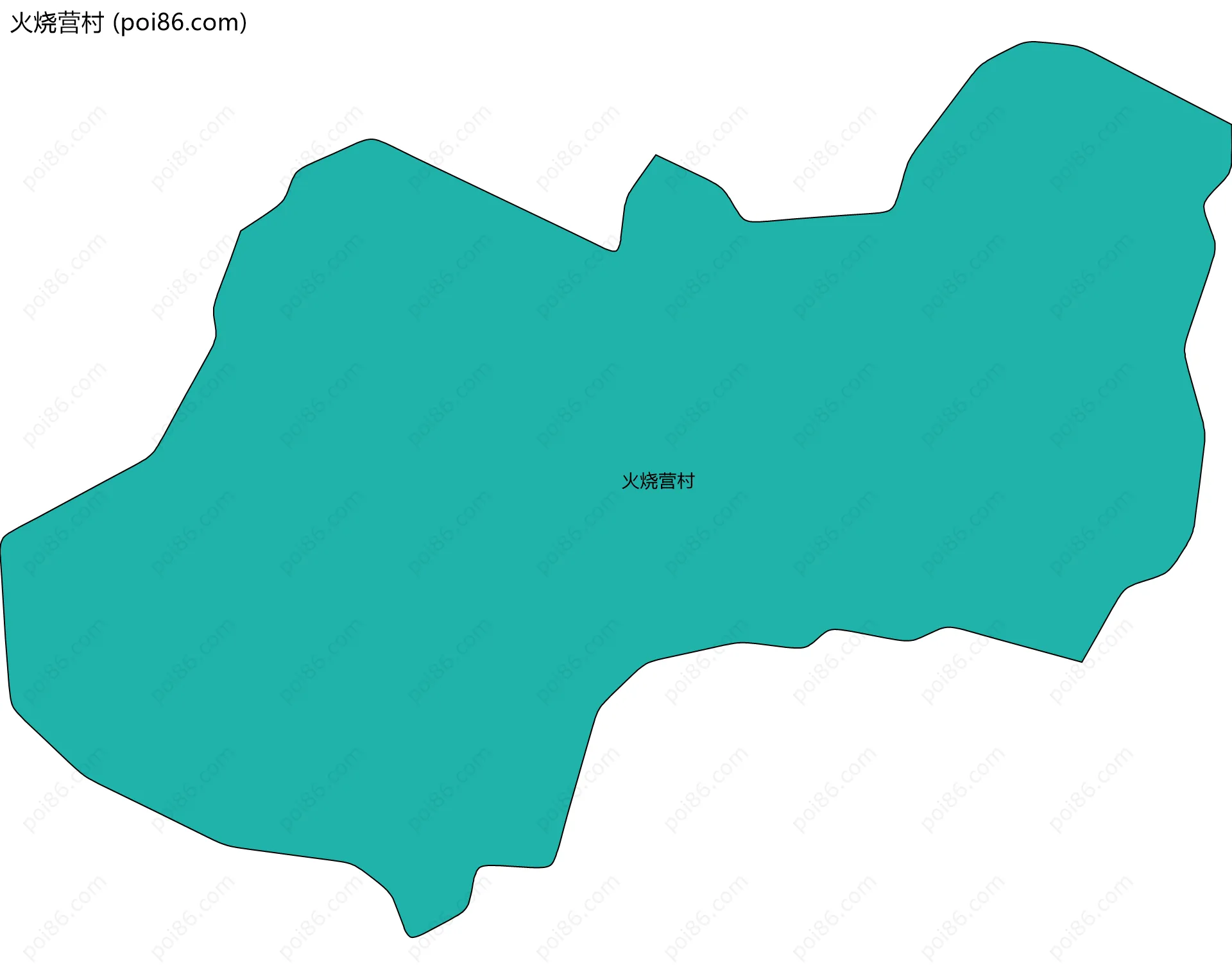 火烧营村边界地图