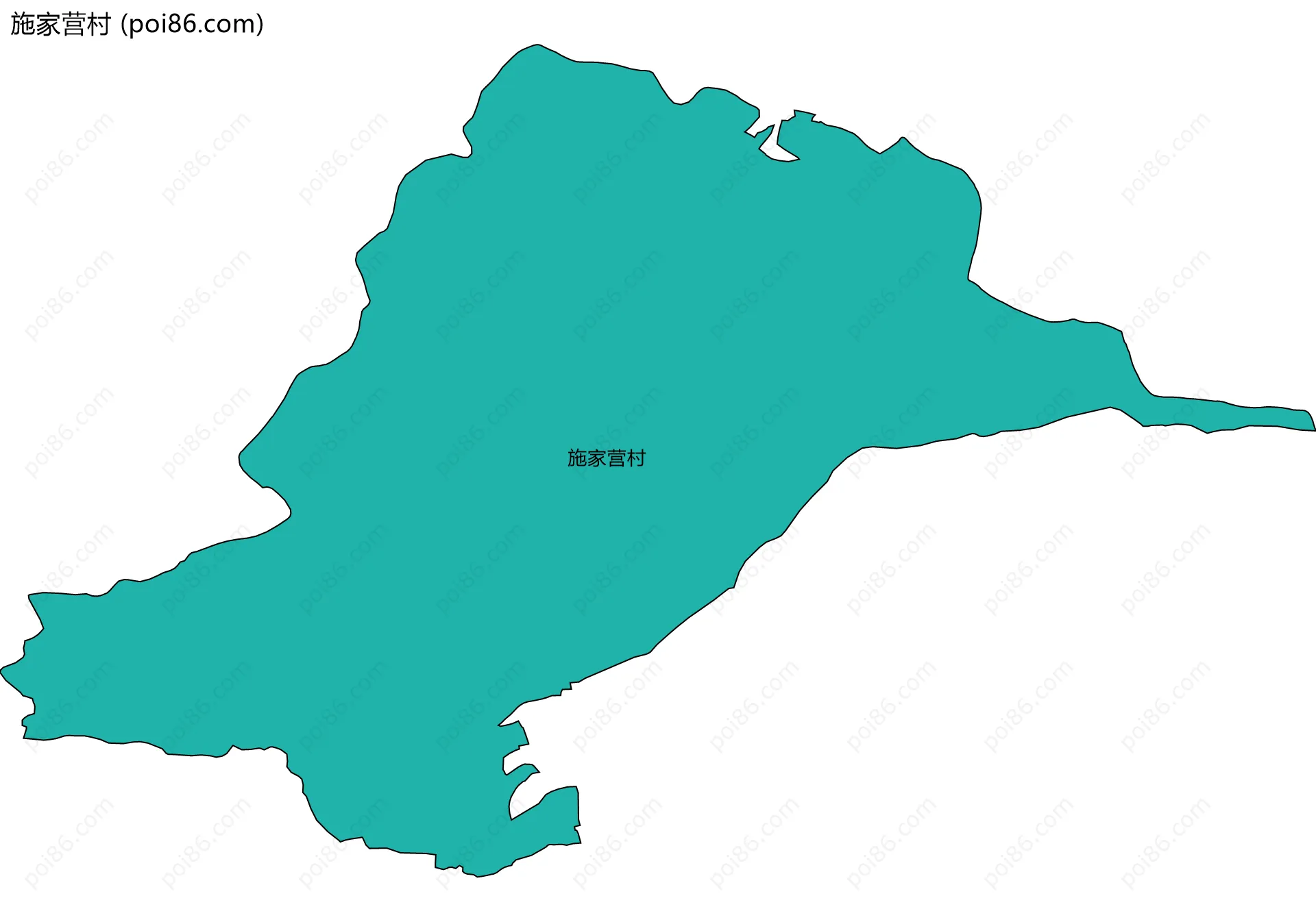 施家营村边界地图