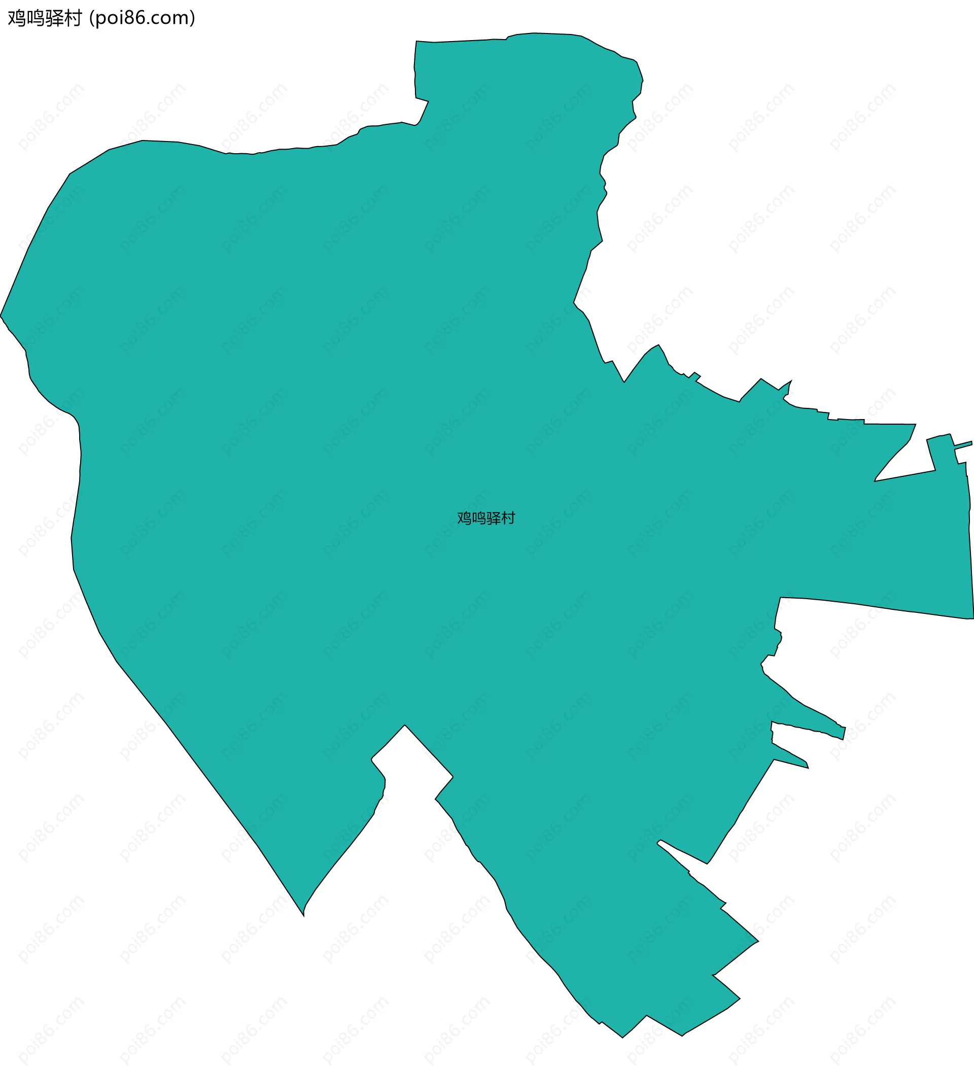 鸡鸣驿村边界地图