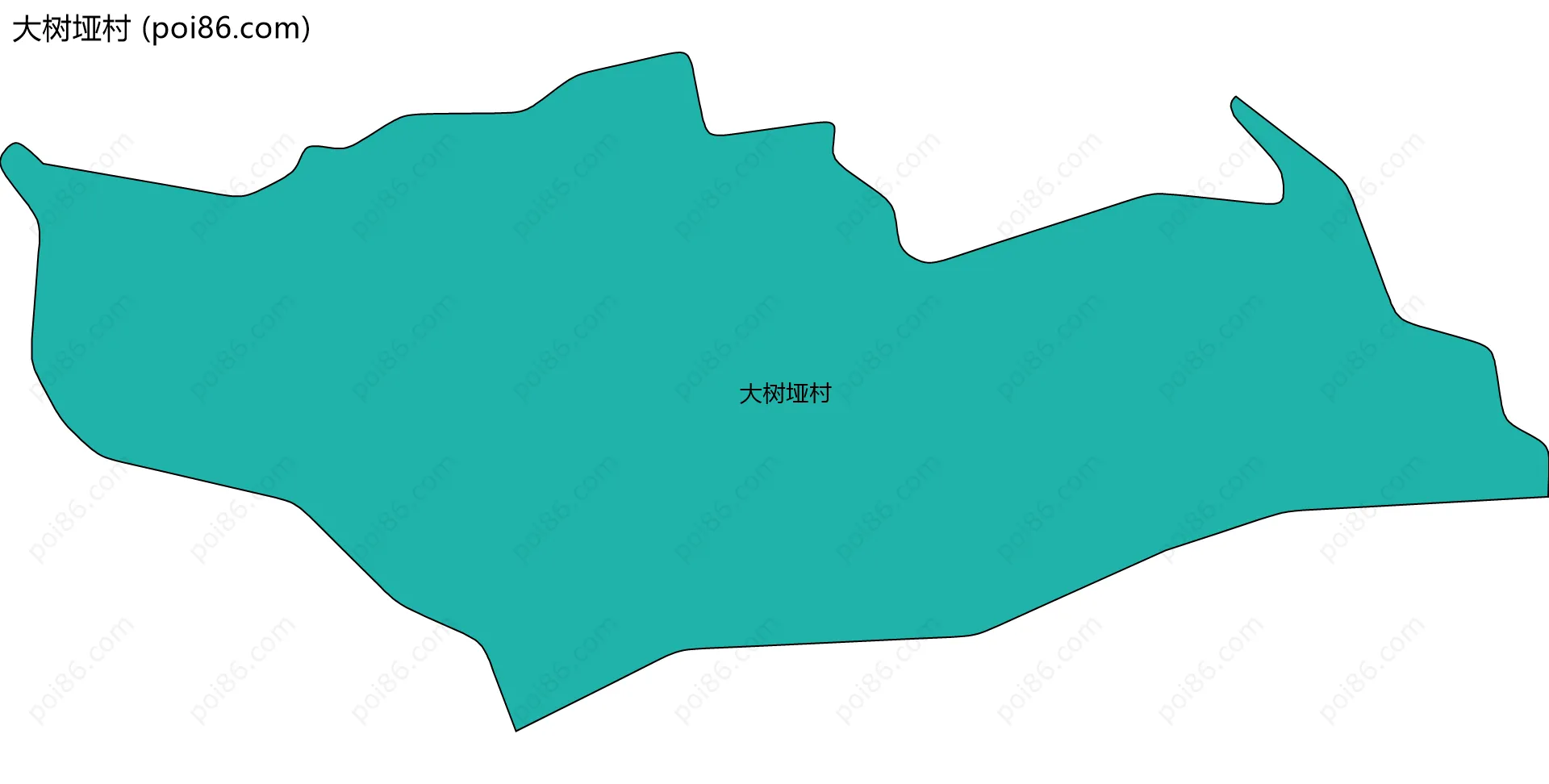 大树垭村边界地图