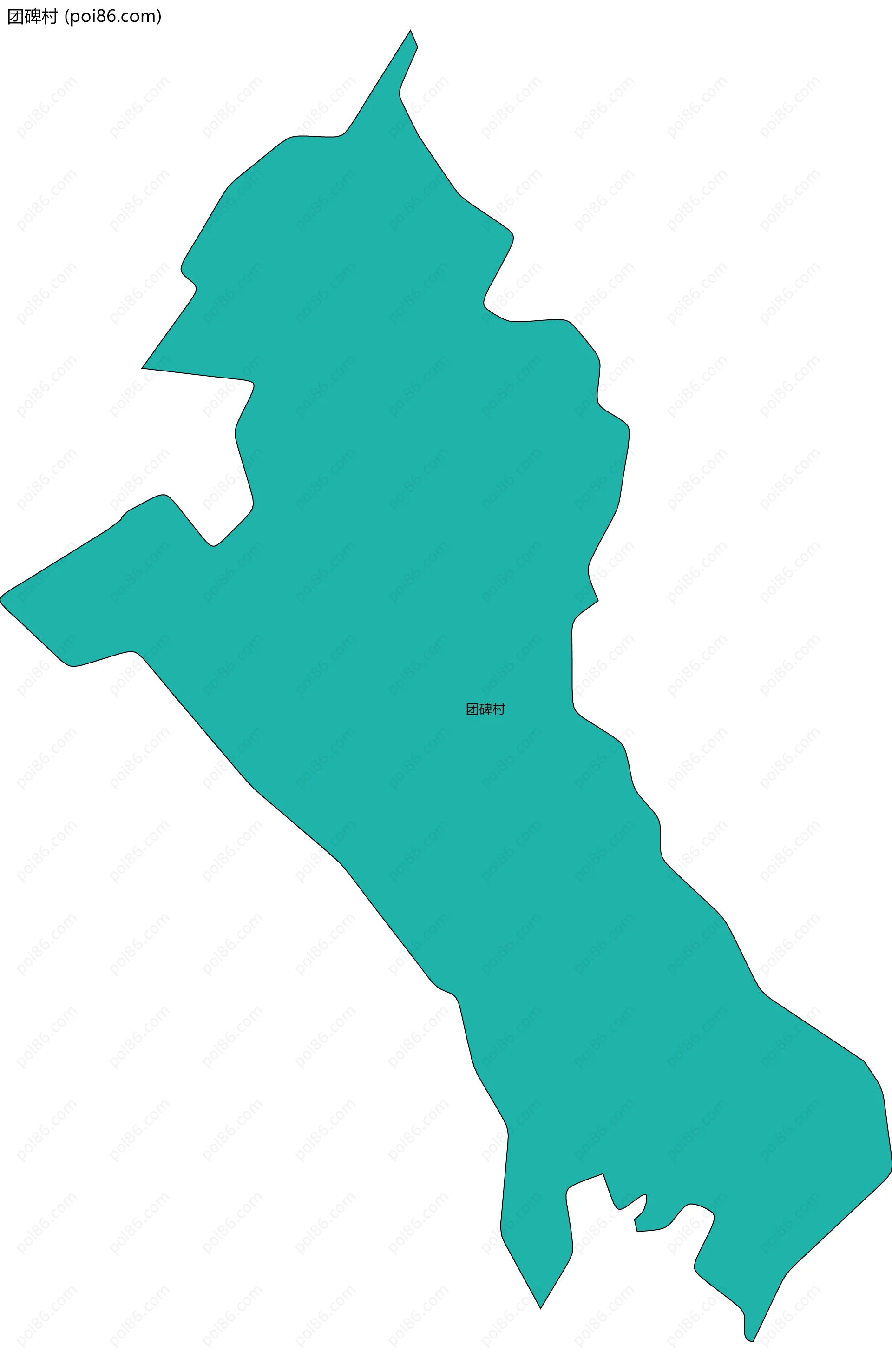 团碑村边界地图