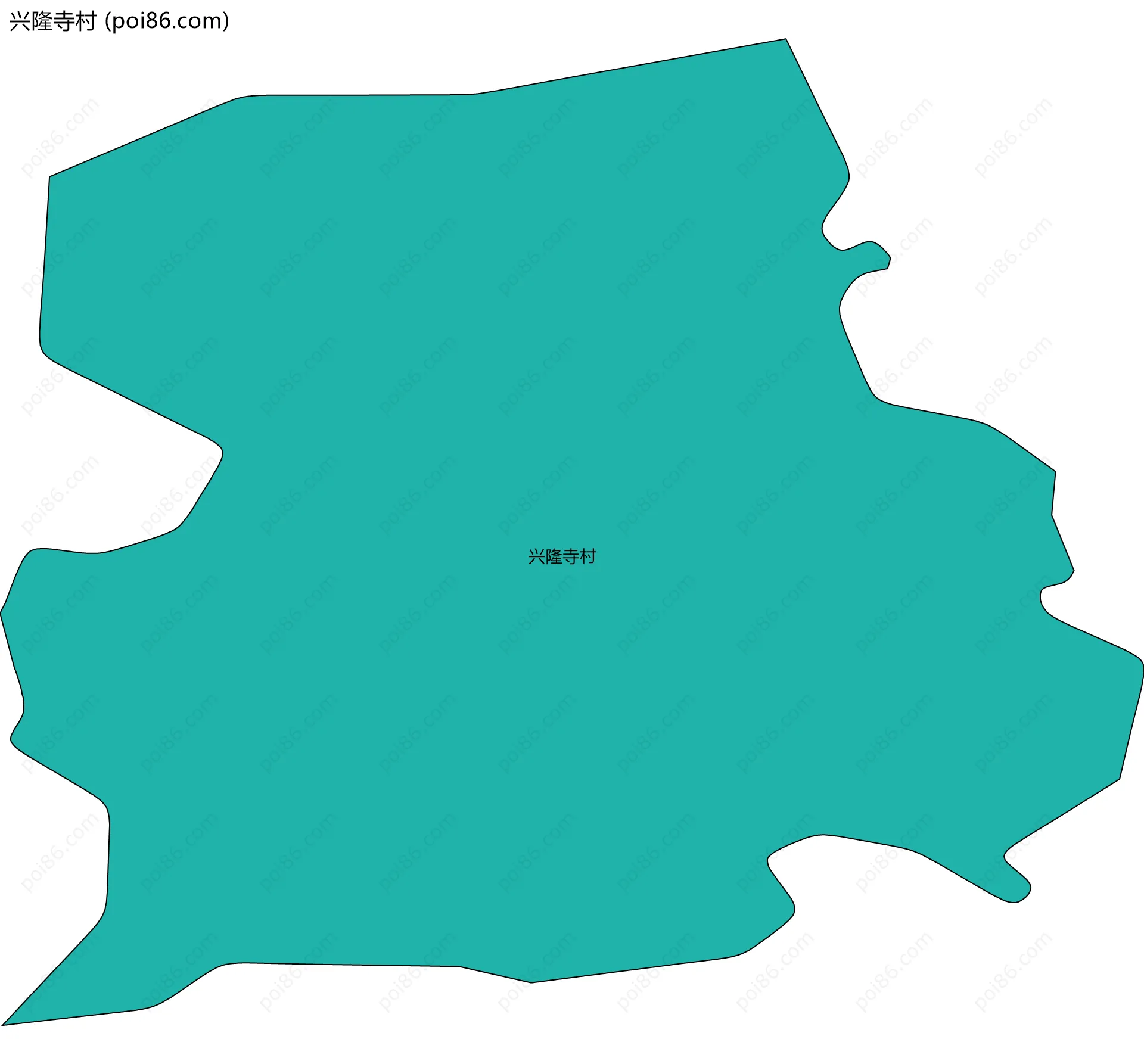 兴隆寺村边界地图