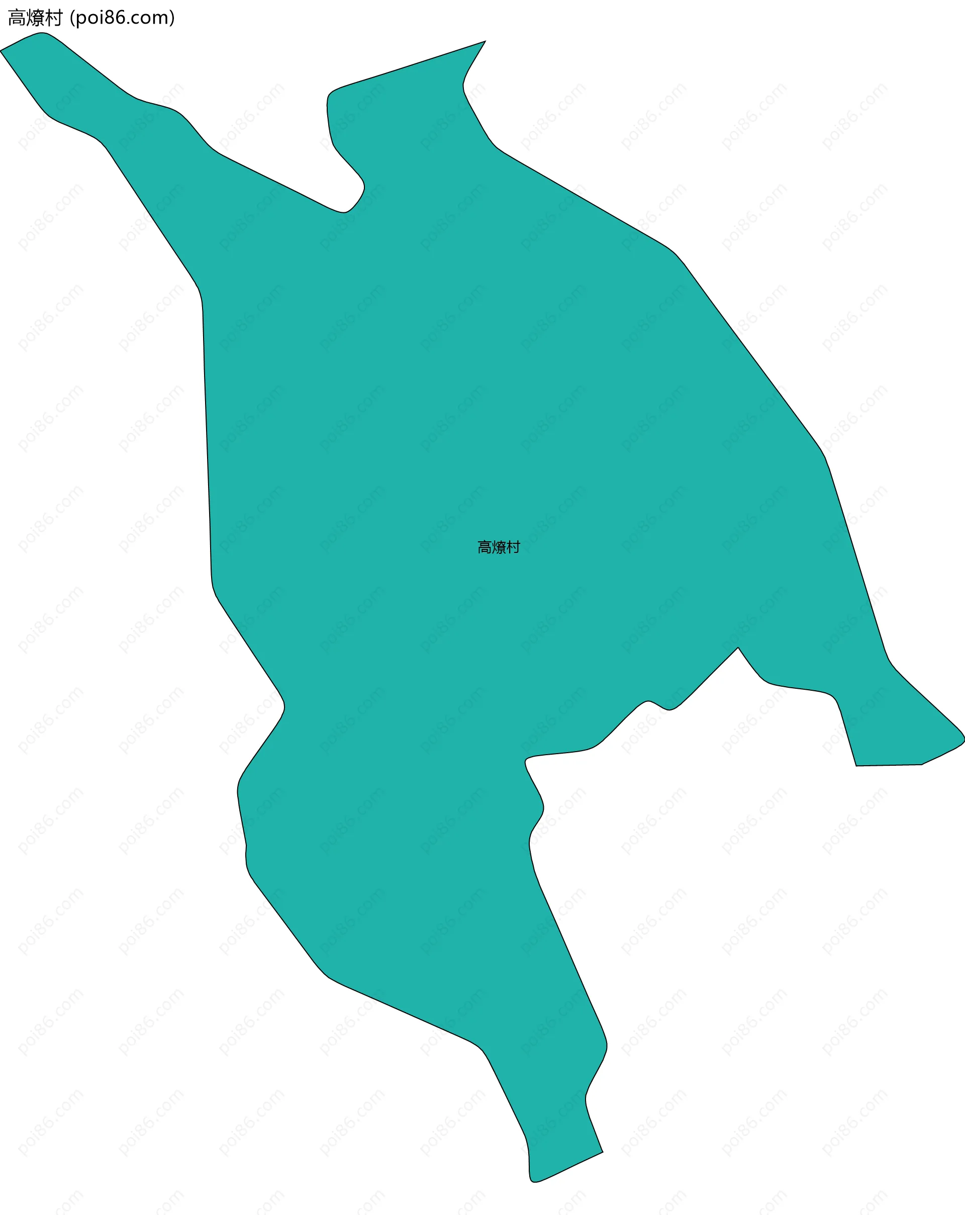 高燎村边界地图