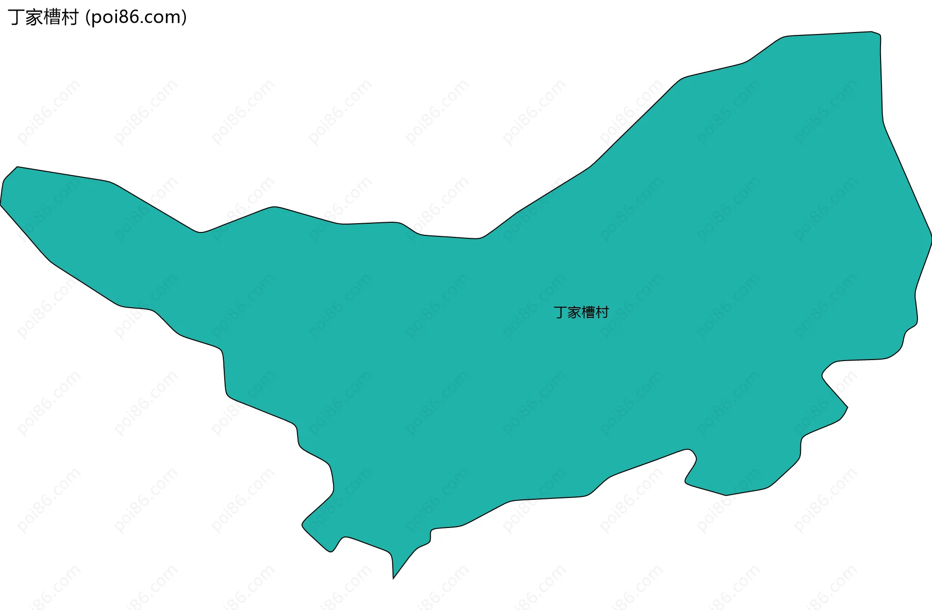 丁家槽村边界地图