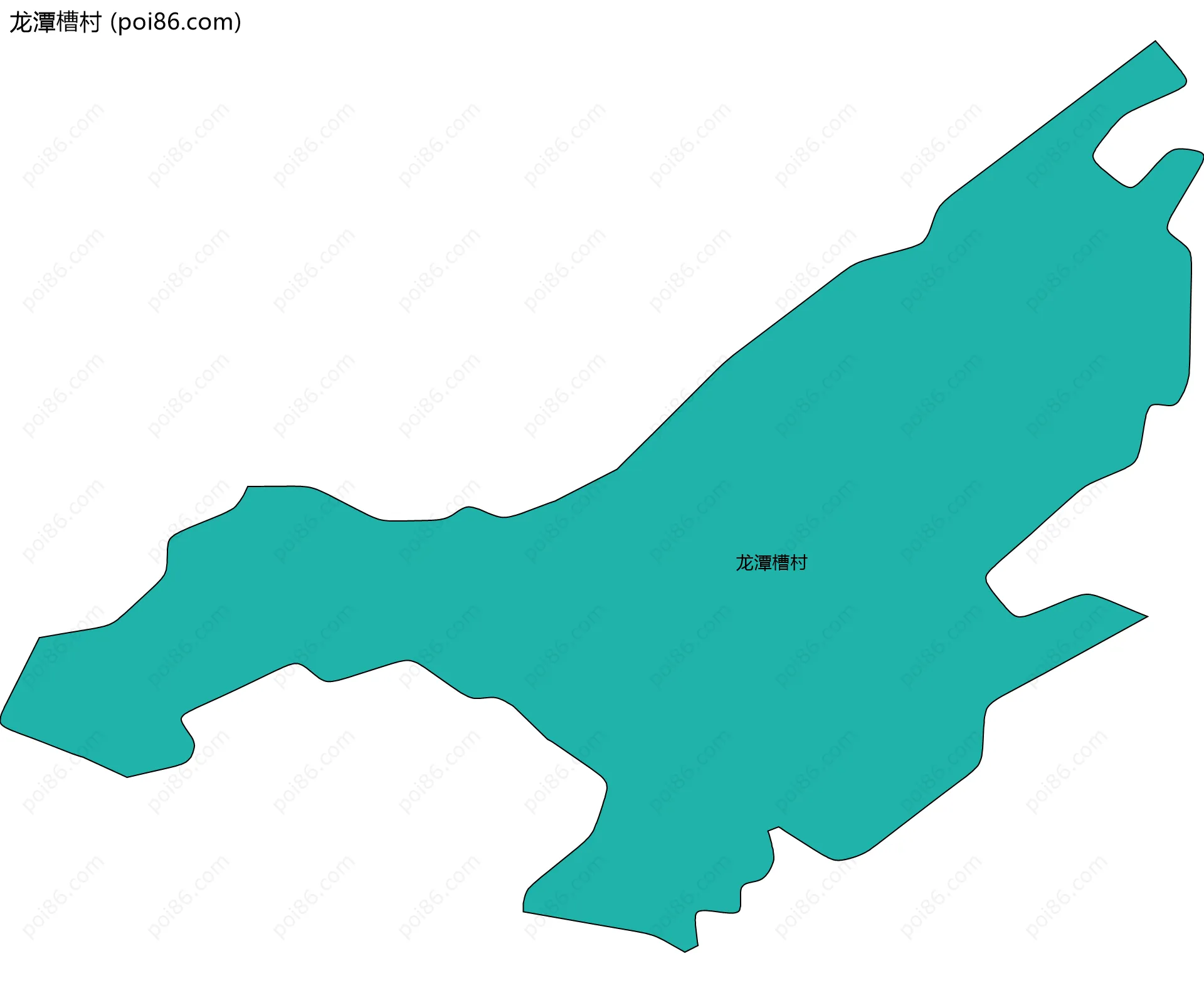 龙潭槽村边界地图