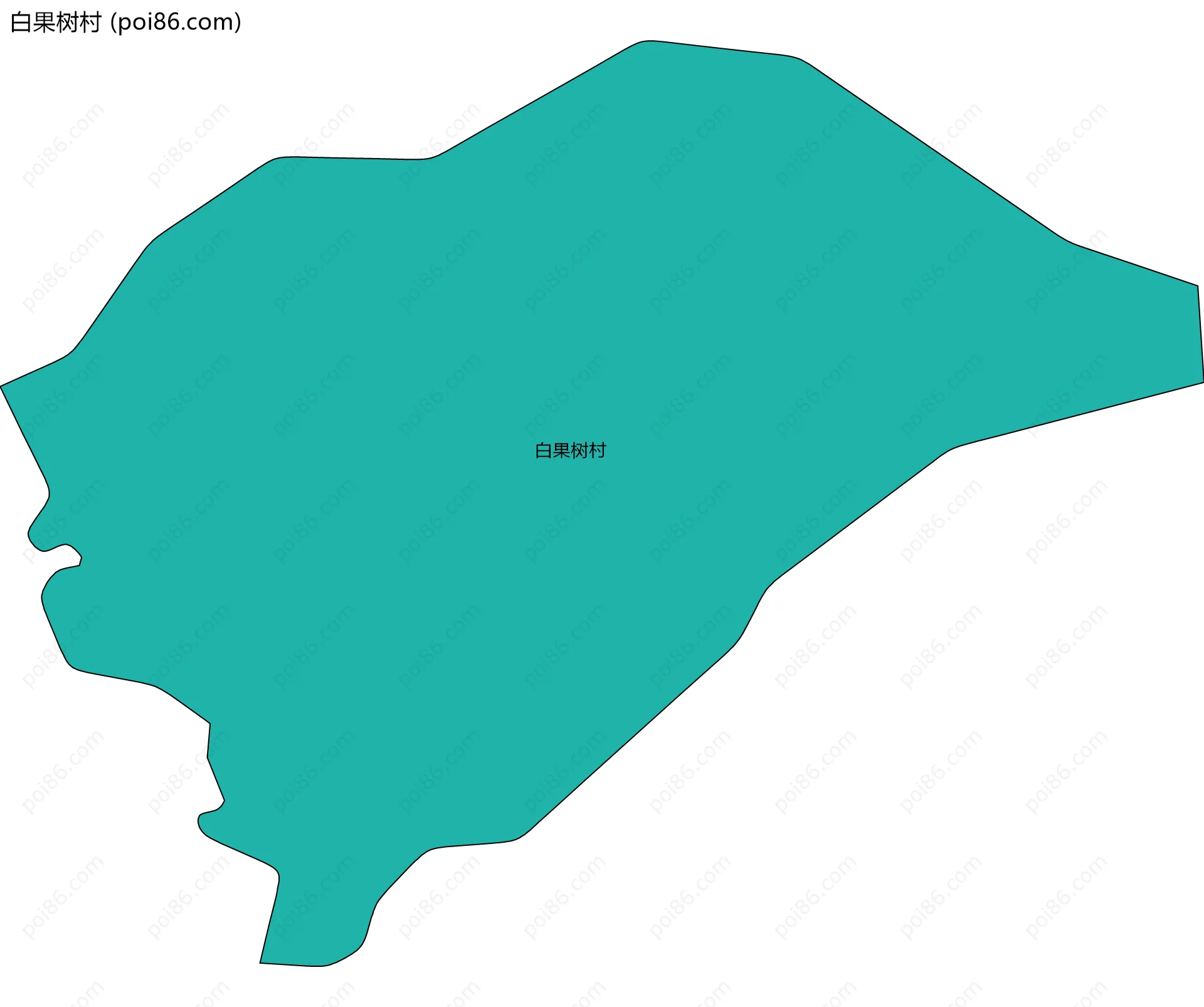 白果树村边界地图