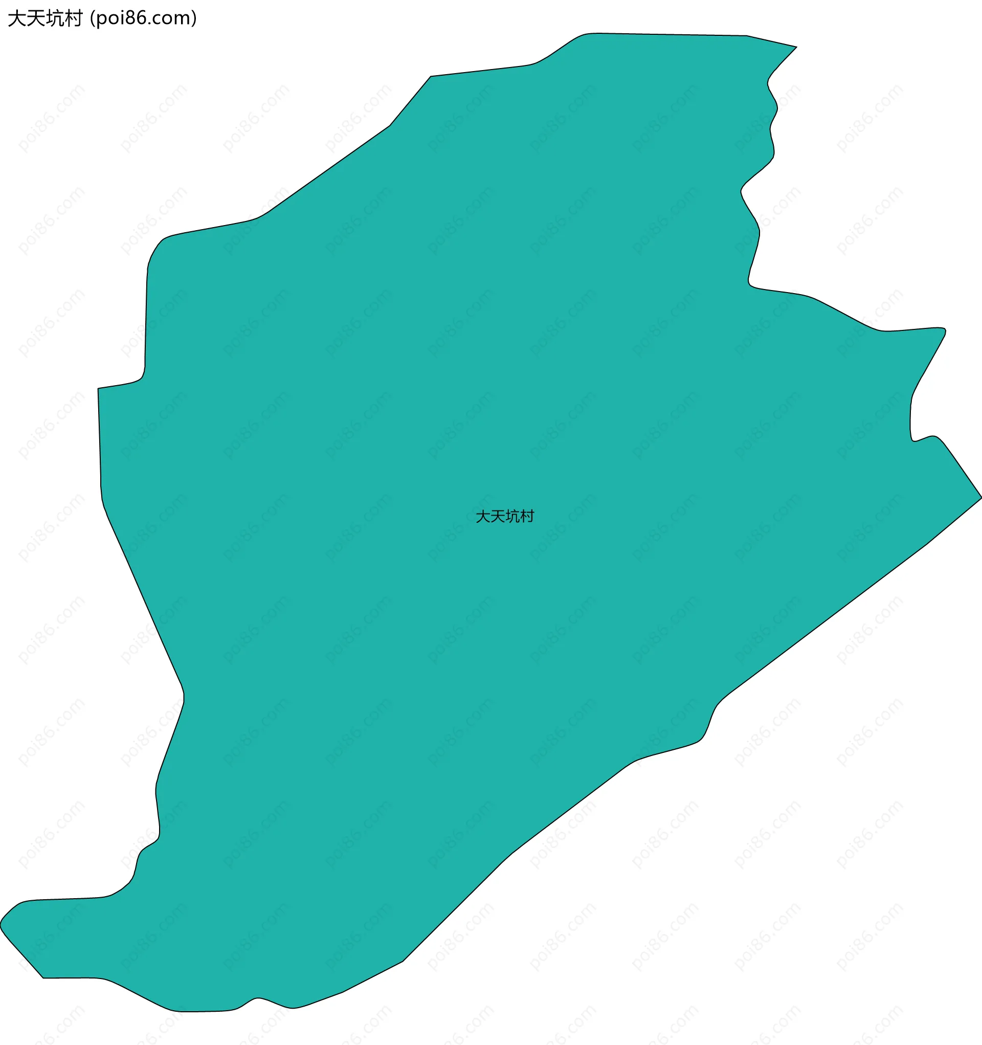 大天坑村边界地图