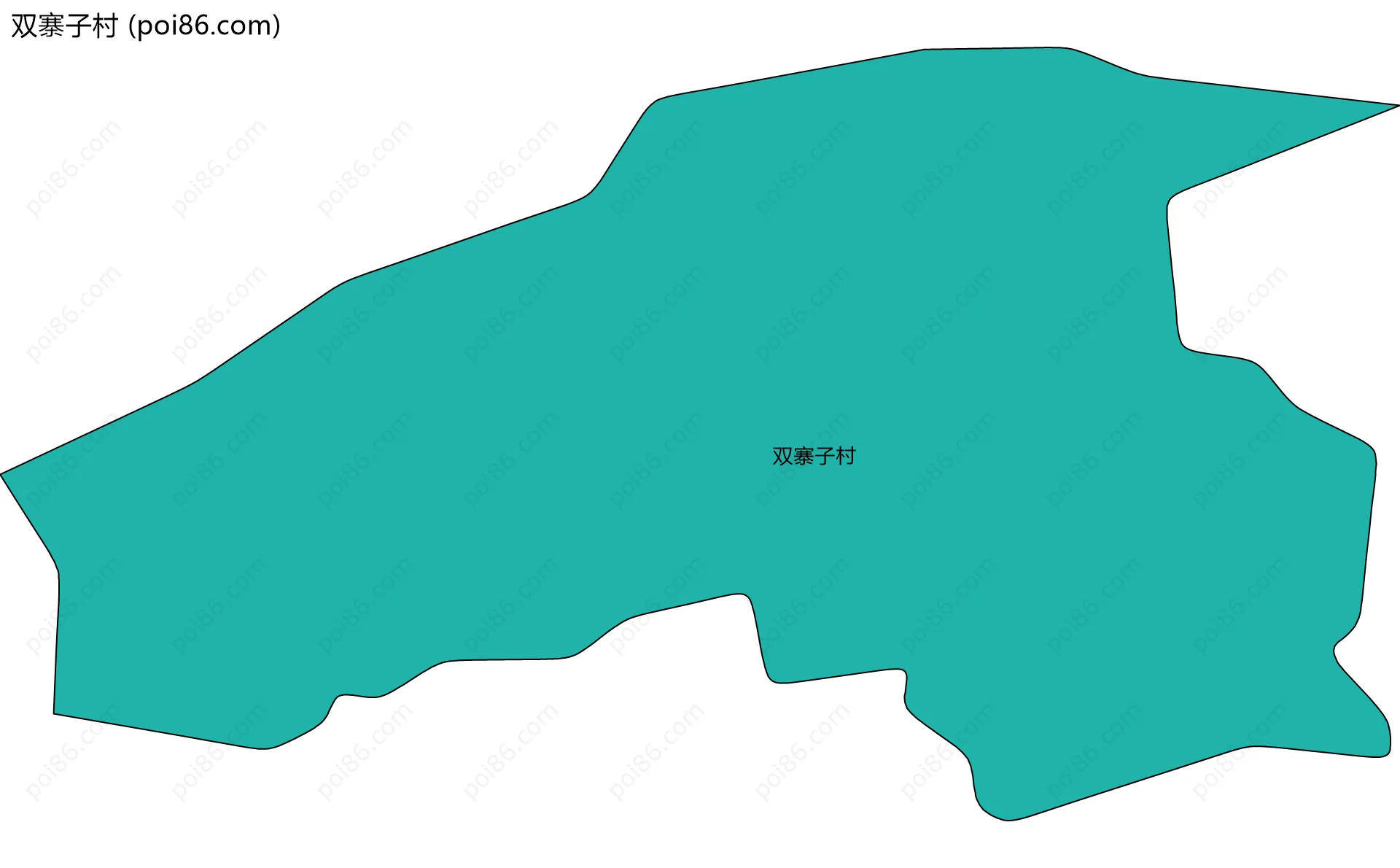 双寨子村边界地图