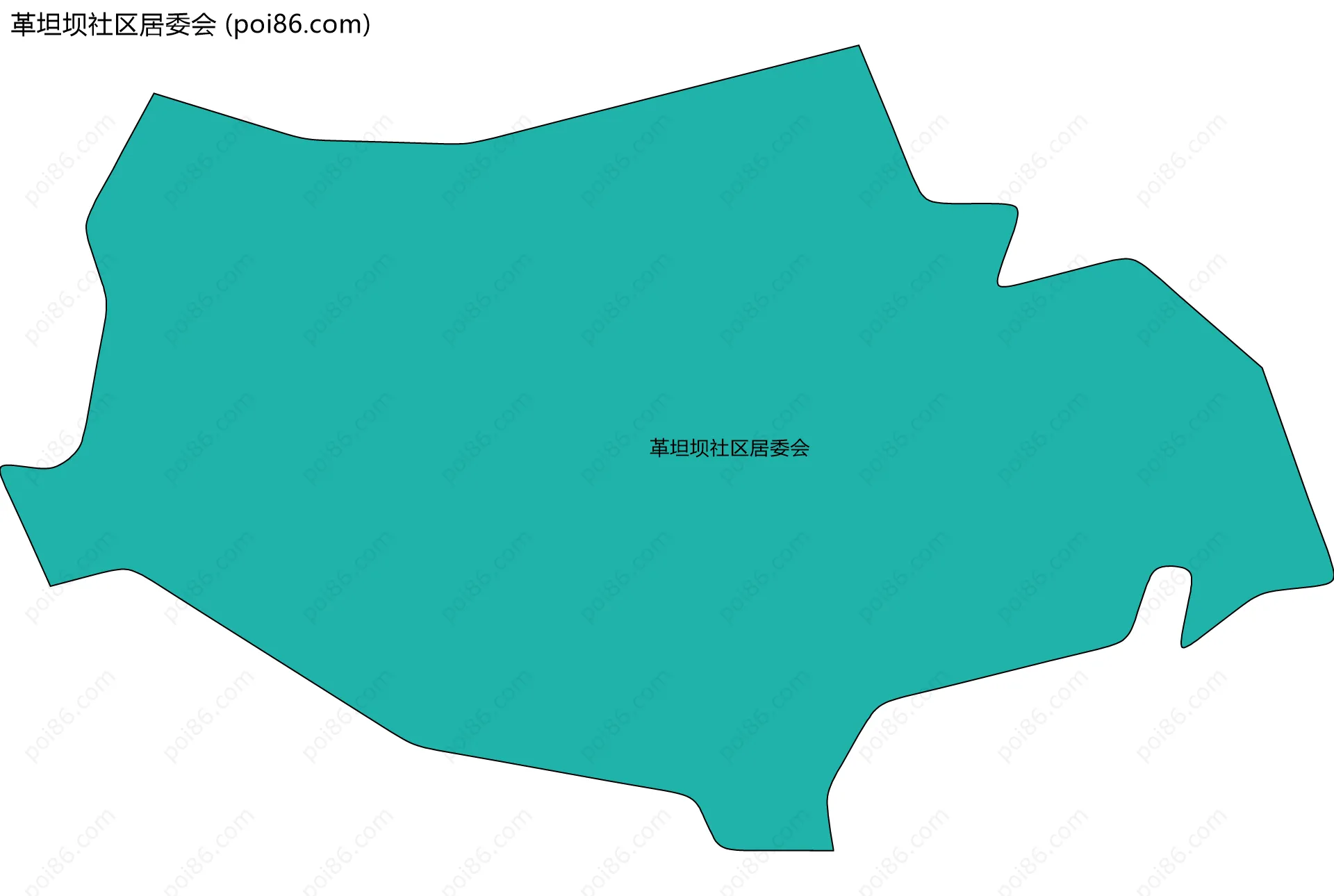 革坦坝社区居委会边界地图