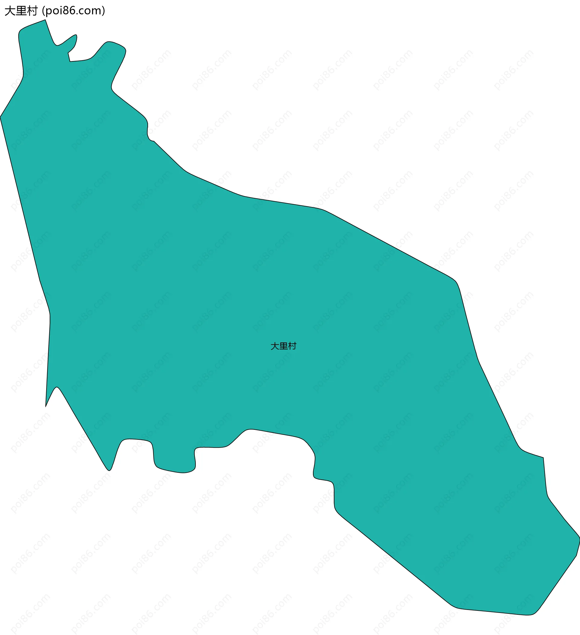 大里村边界地图