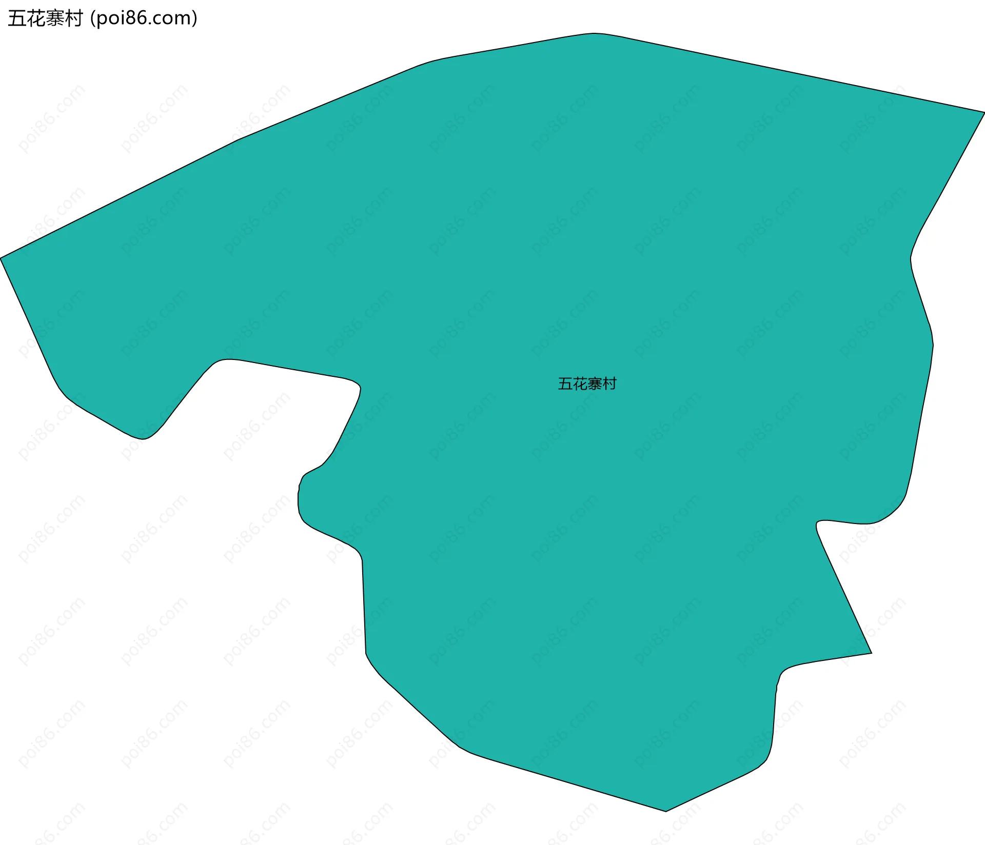 五花寨村边界地图