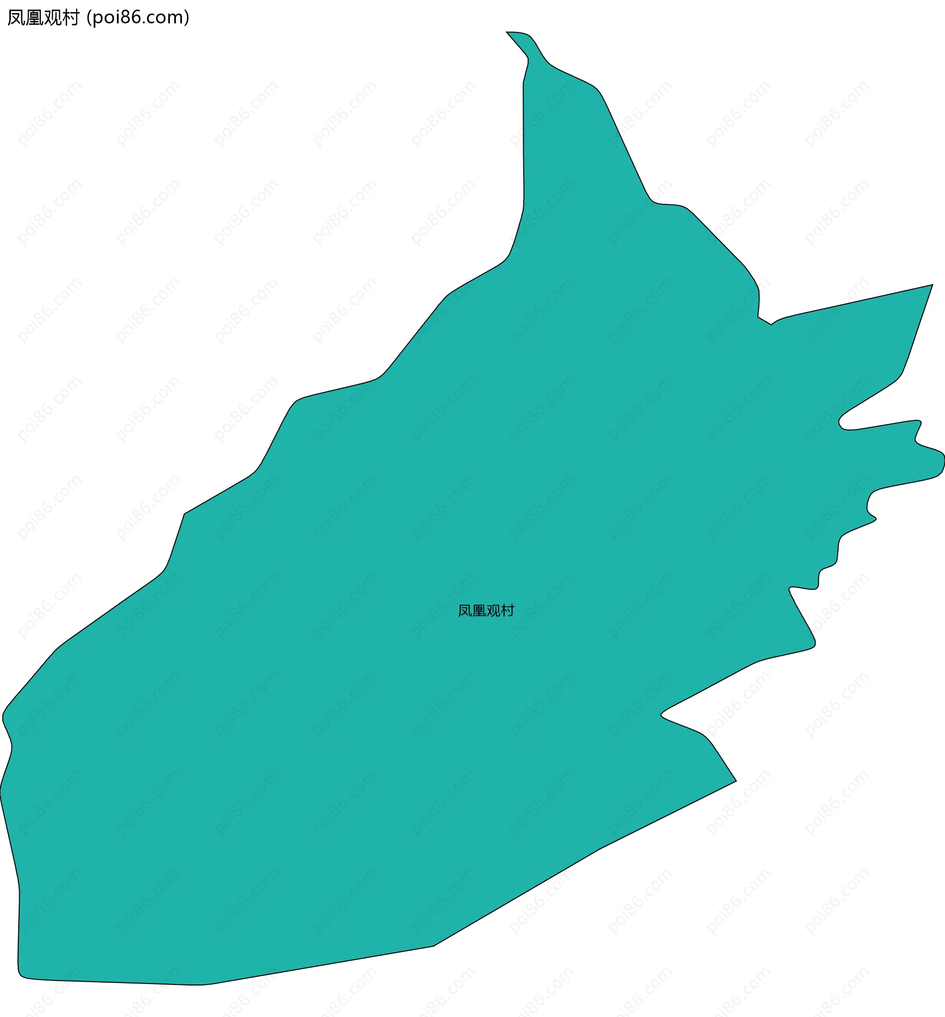 凤凰观村边界地图