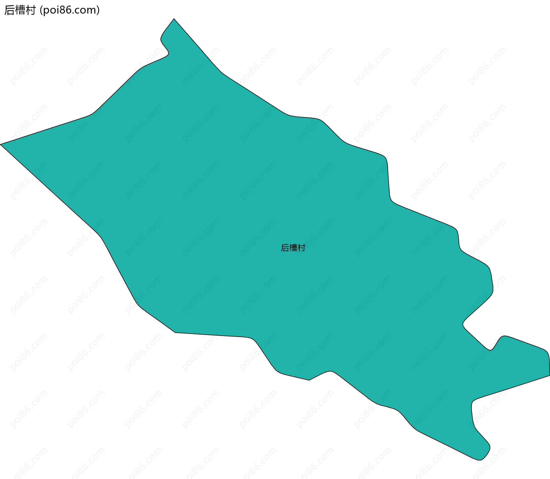 后槽村边界地图