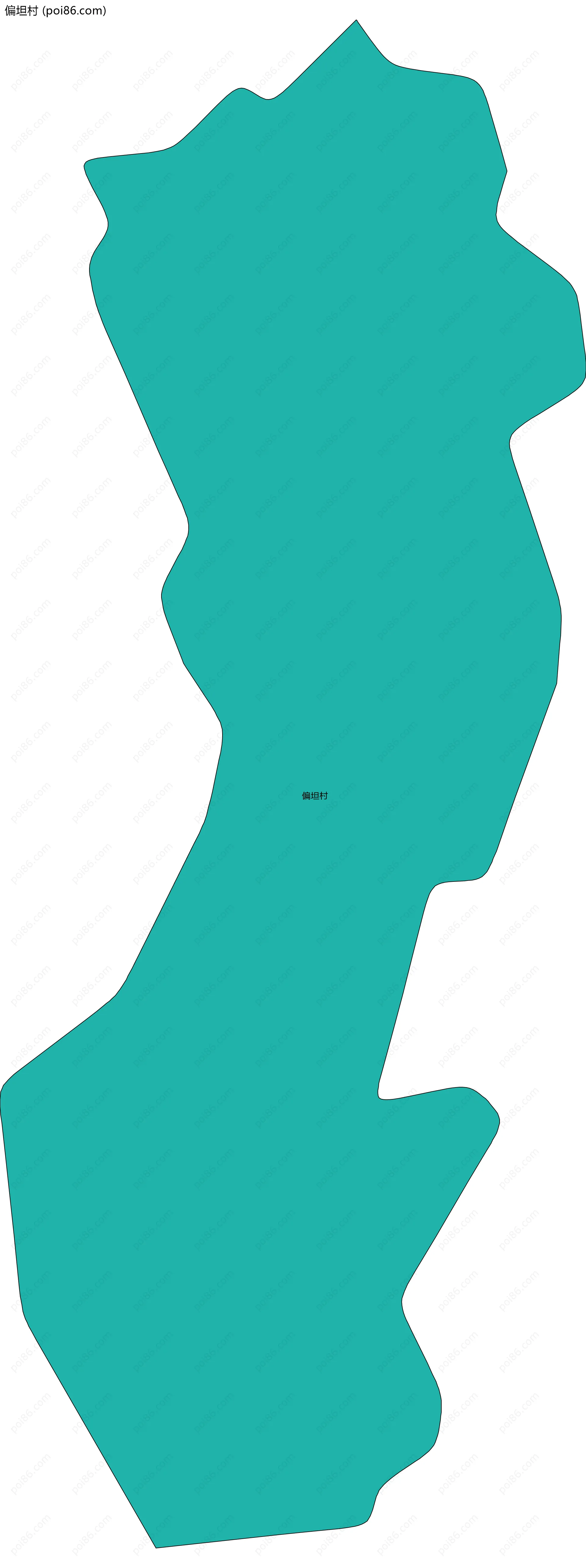 偏坦村边界地图