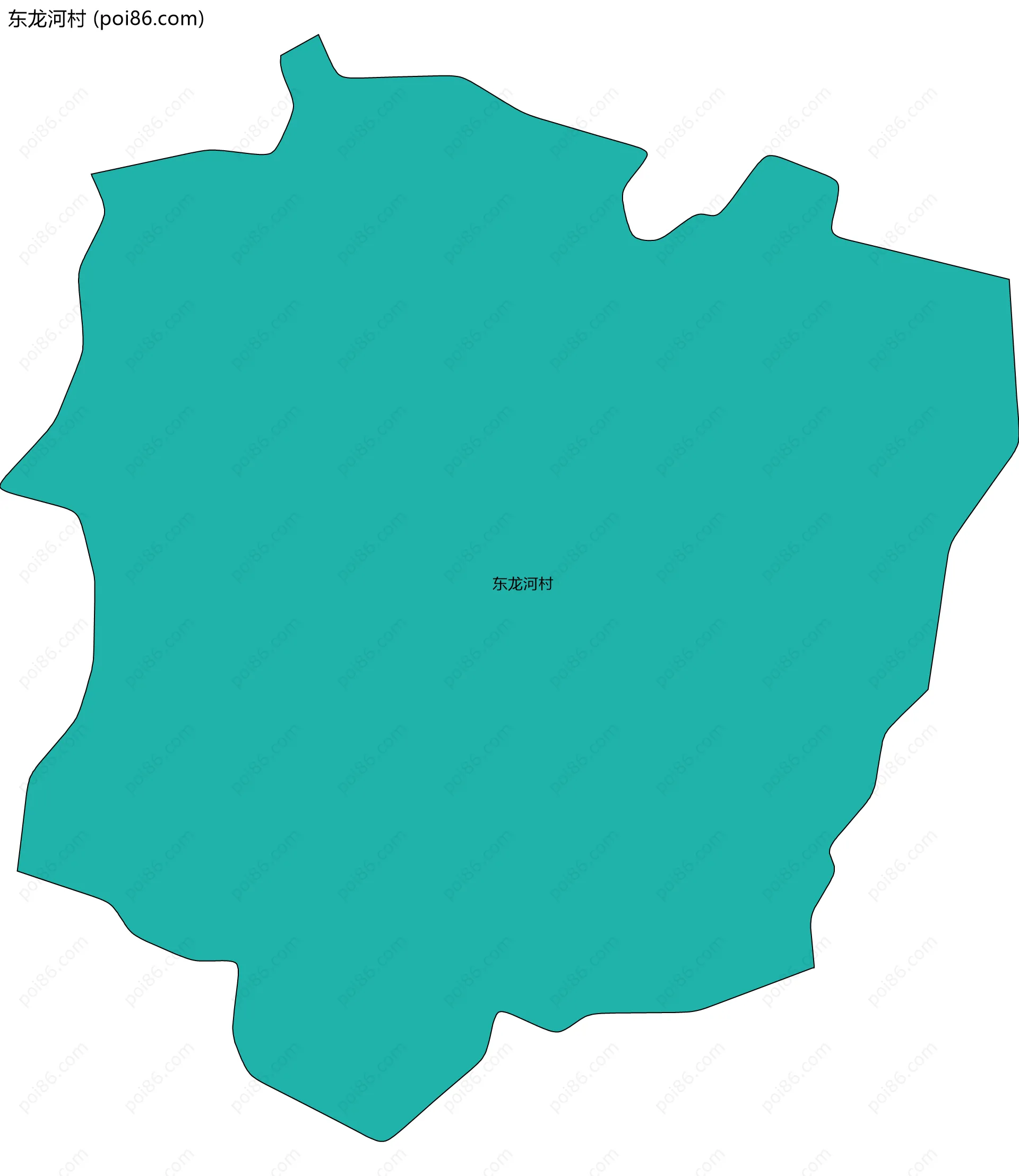 东龙河村边界地图