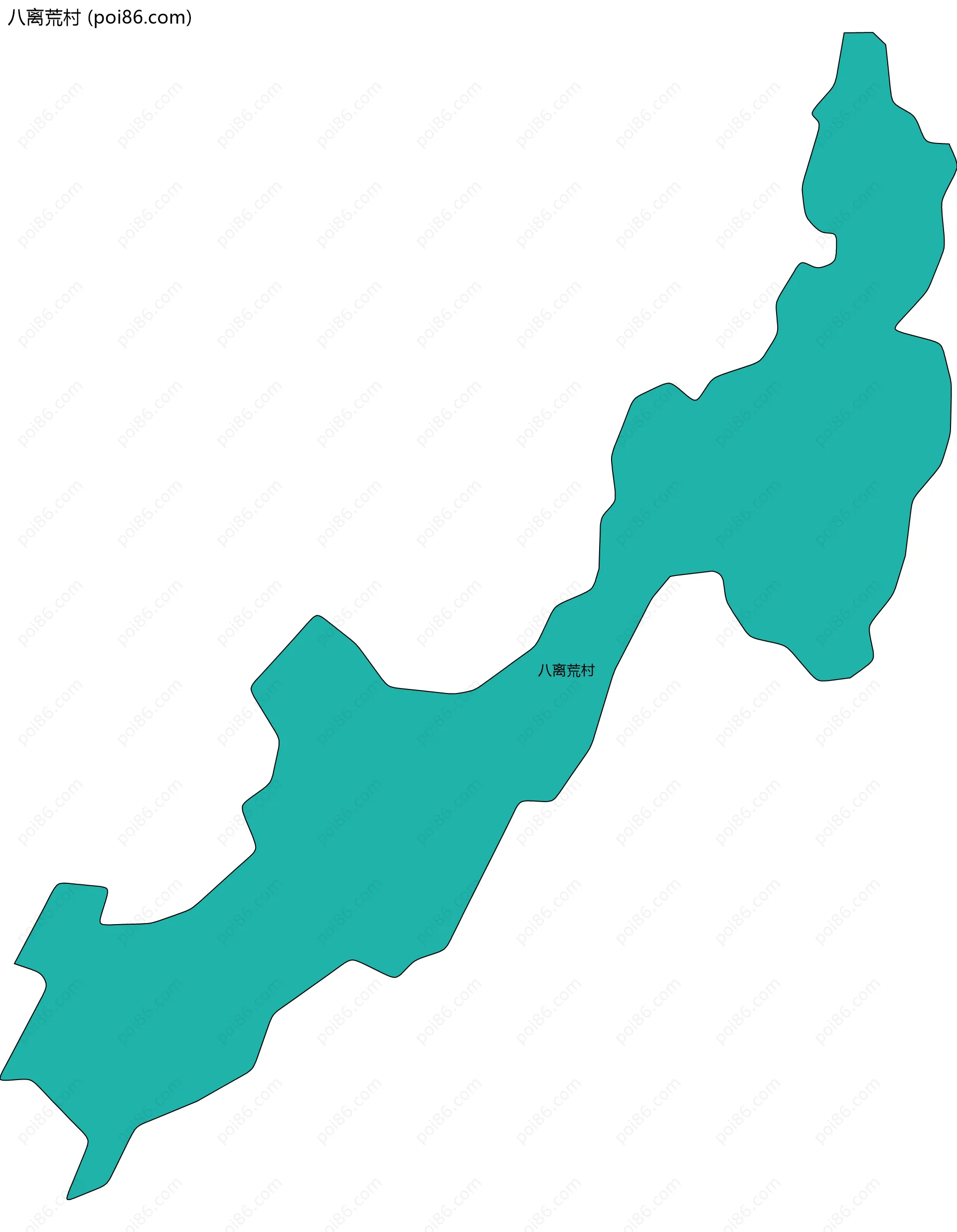 八离荒村边界地图