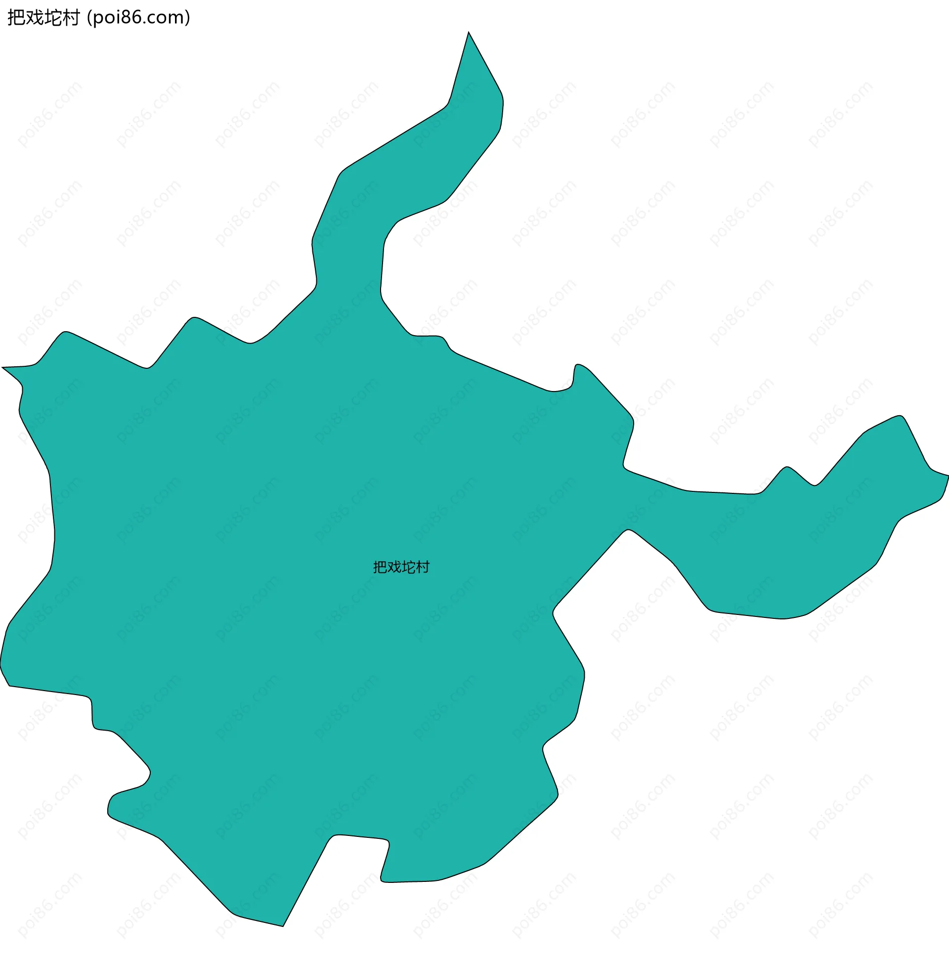 把戏坨村边界地图