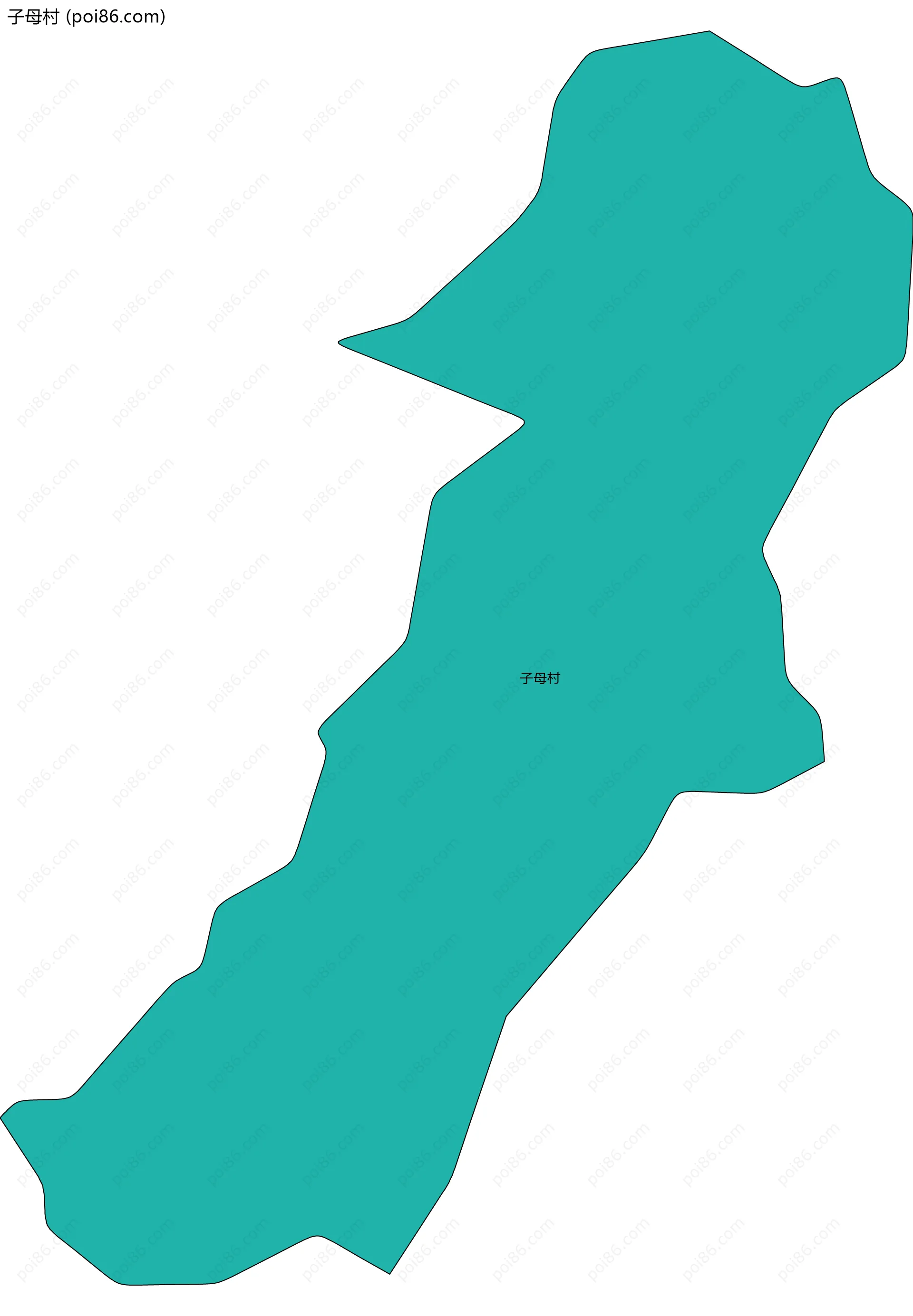 子母村边界地图
