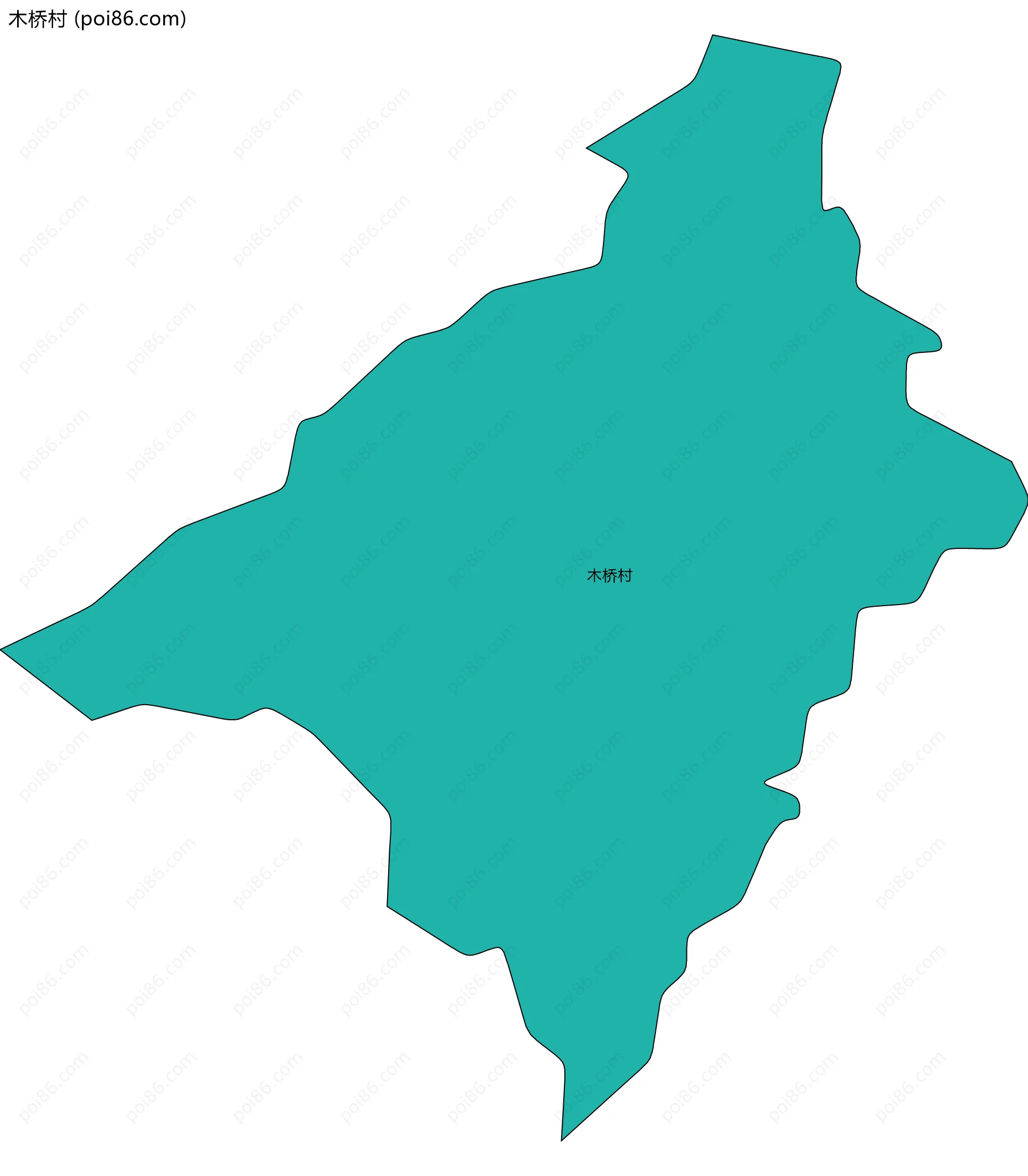 木桥村边界地图