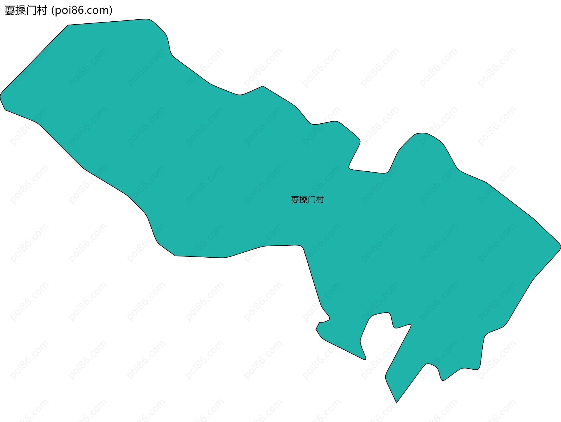 耍操门村边界地图