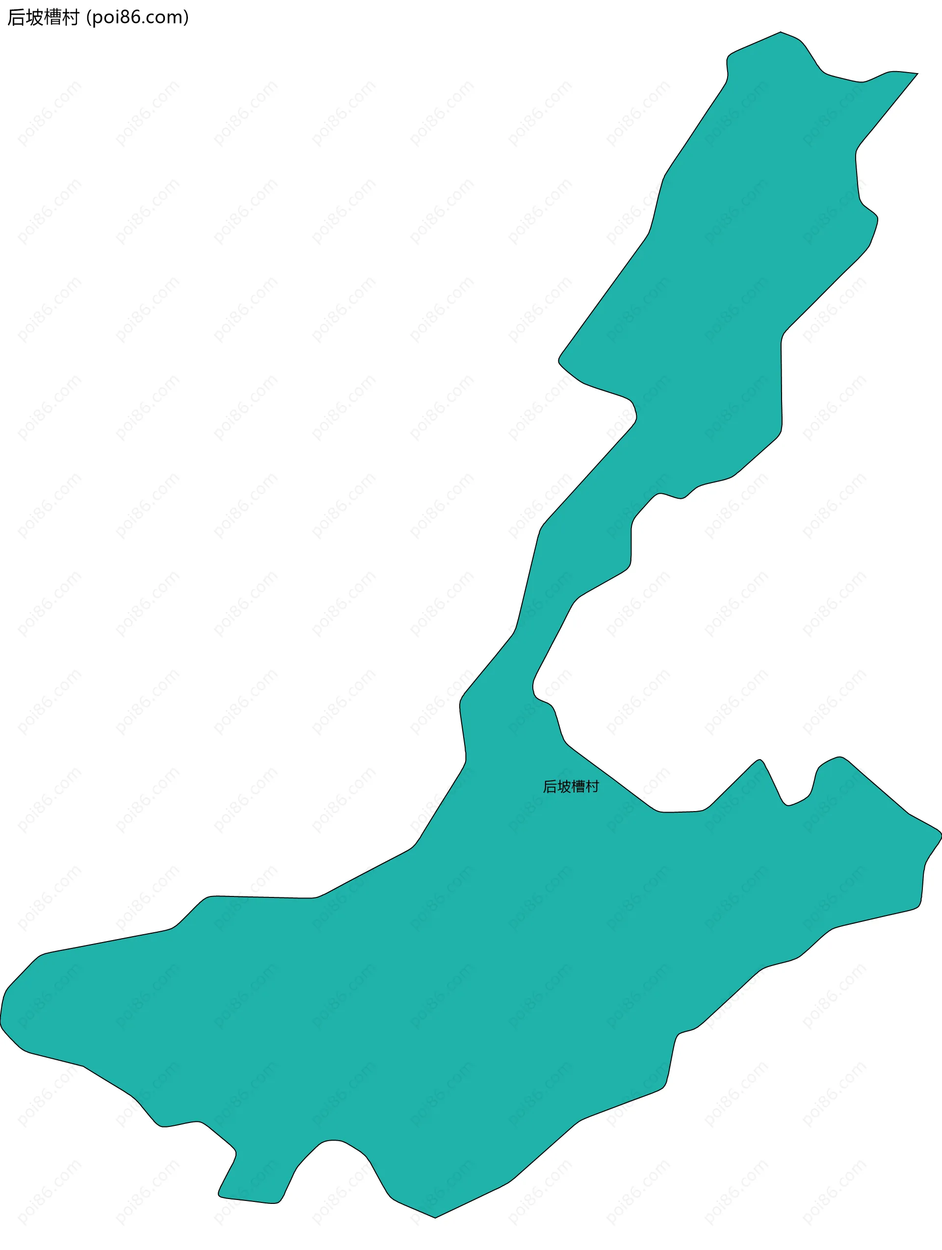 后坡槽村边界地图